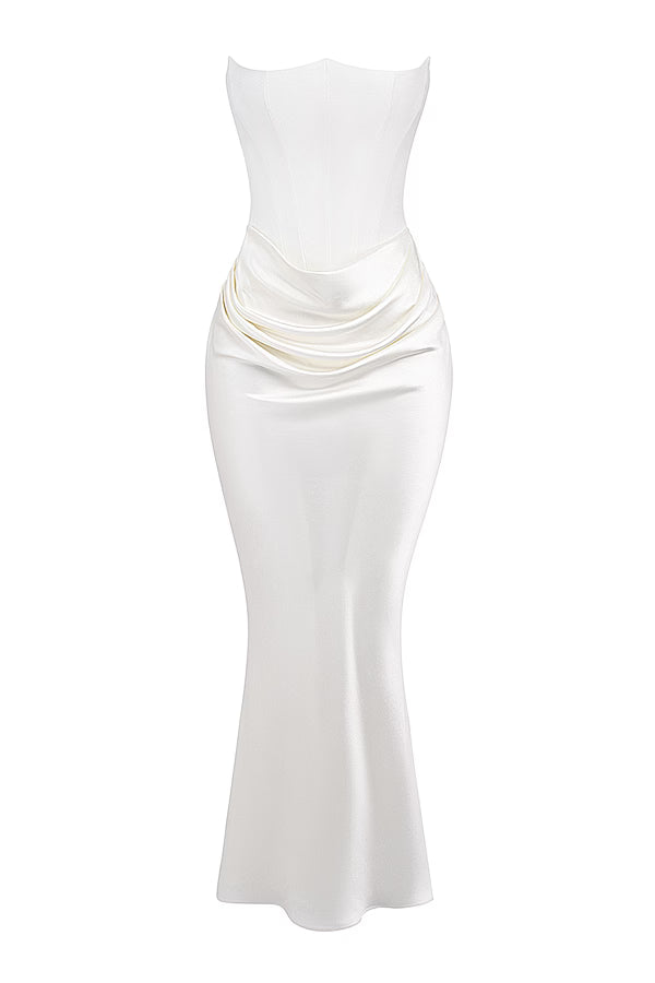 Strapless Corset Maxi Dress