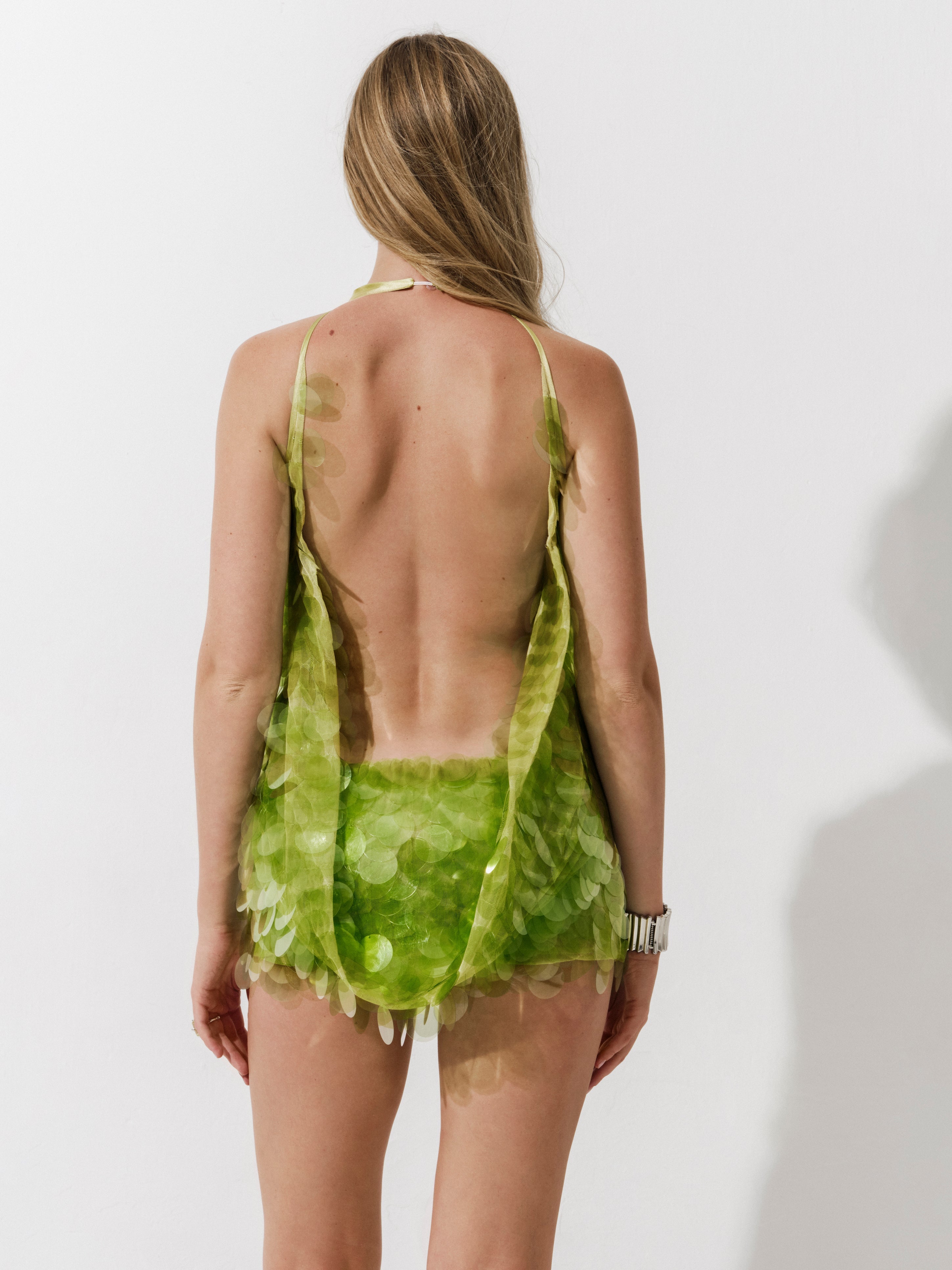 Museum Jumpsuit - Matcha (sequins)