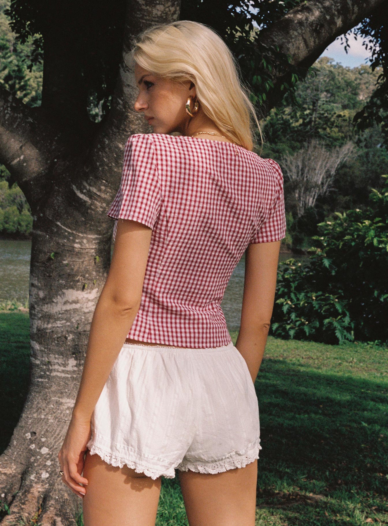 Honey Gingham Top