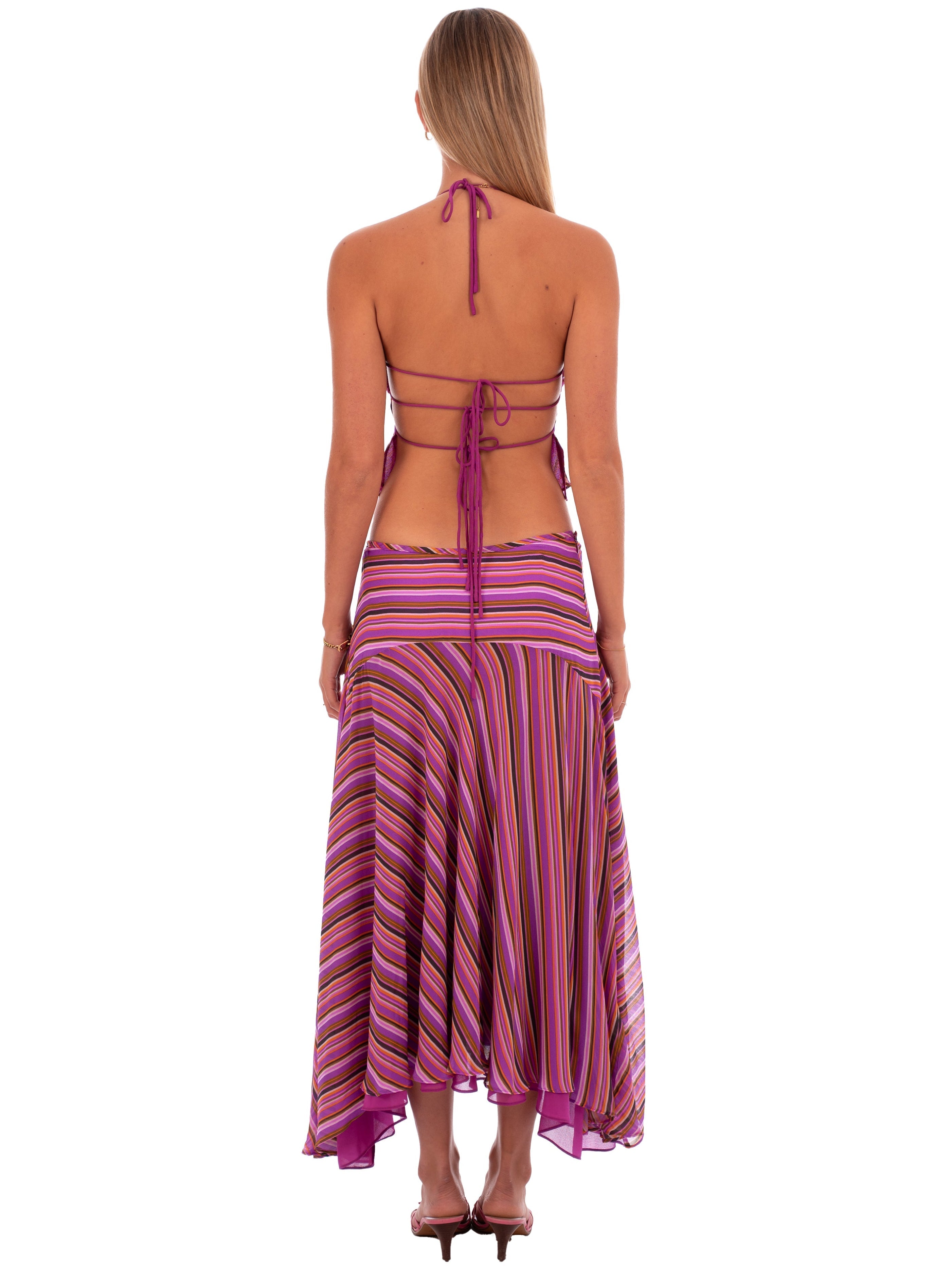 Heidi Midi Skirt - Plum