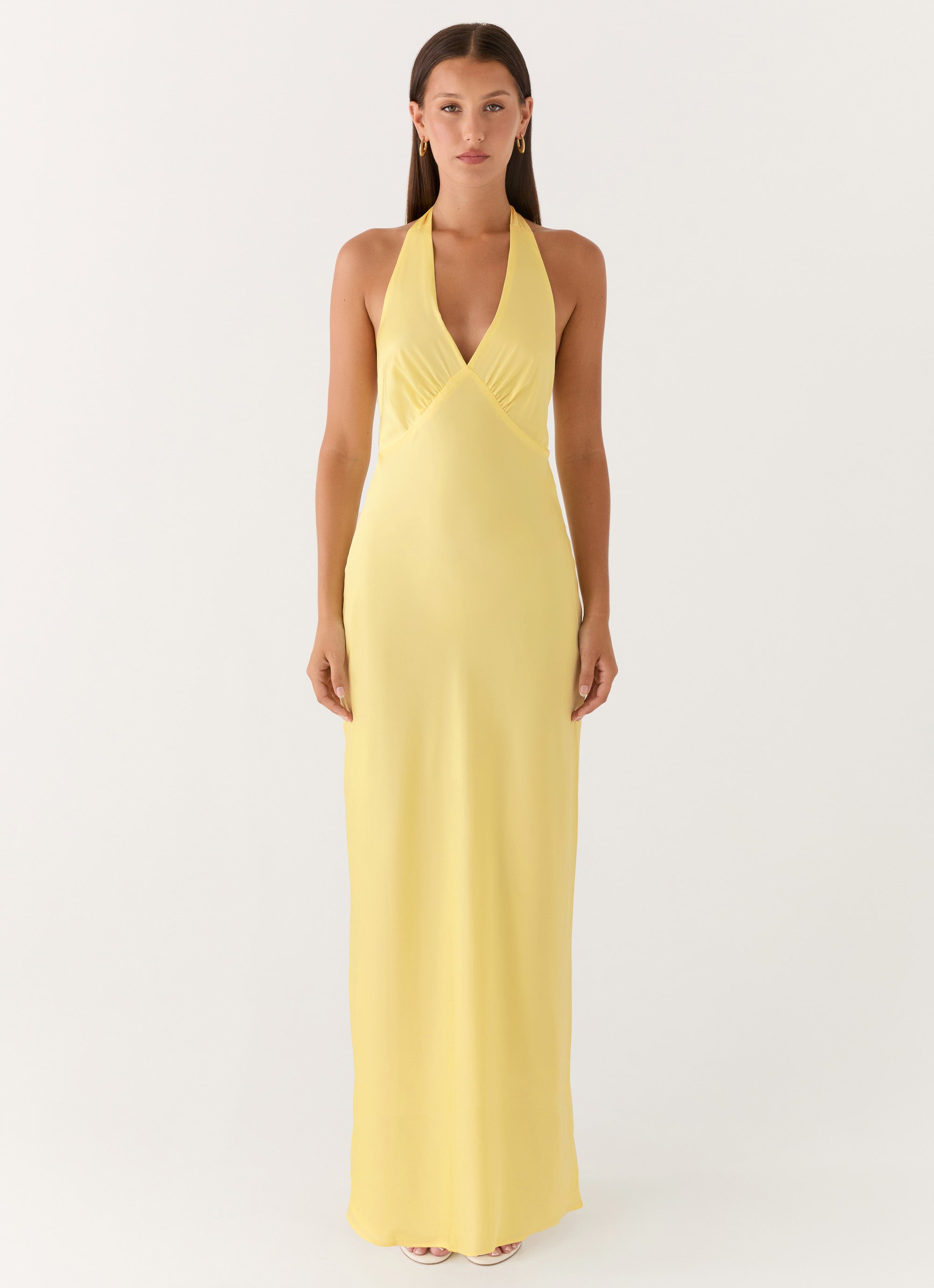 Heavy Hearted Satin Maxi Dress
