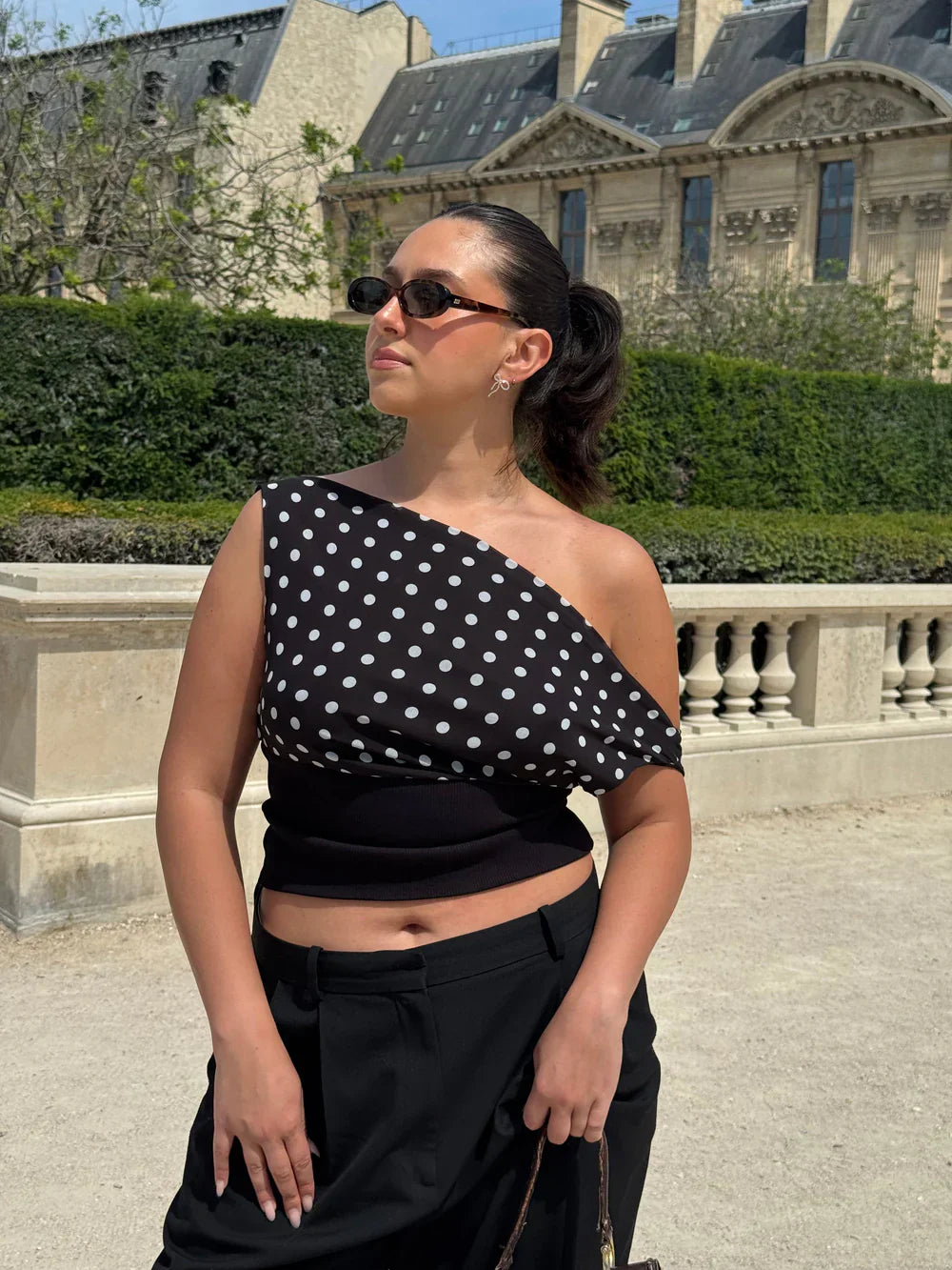 Kimmie polka dotted top