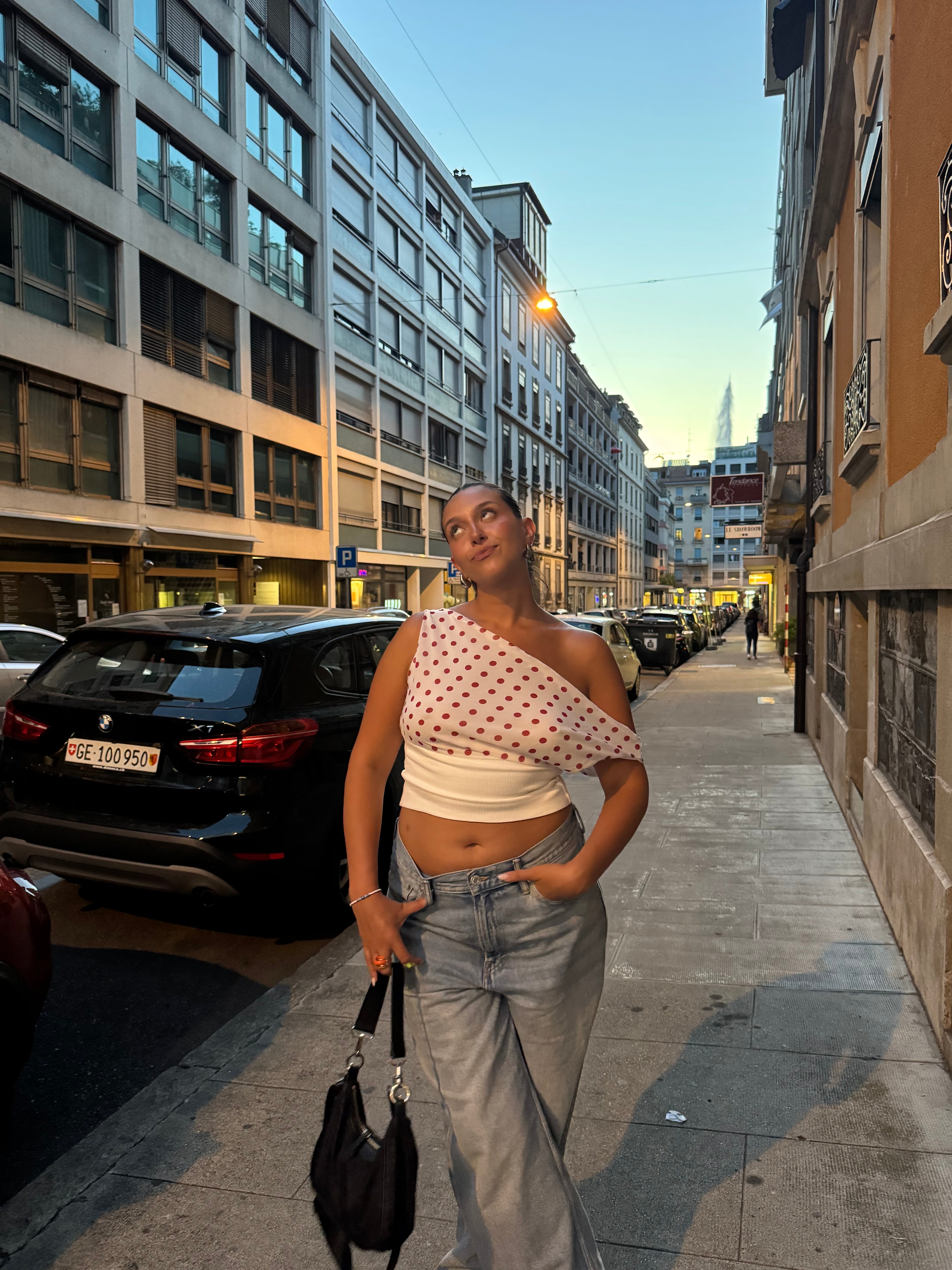 Kimmie polka dotted top