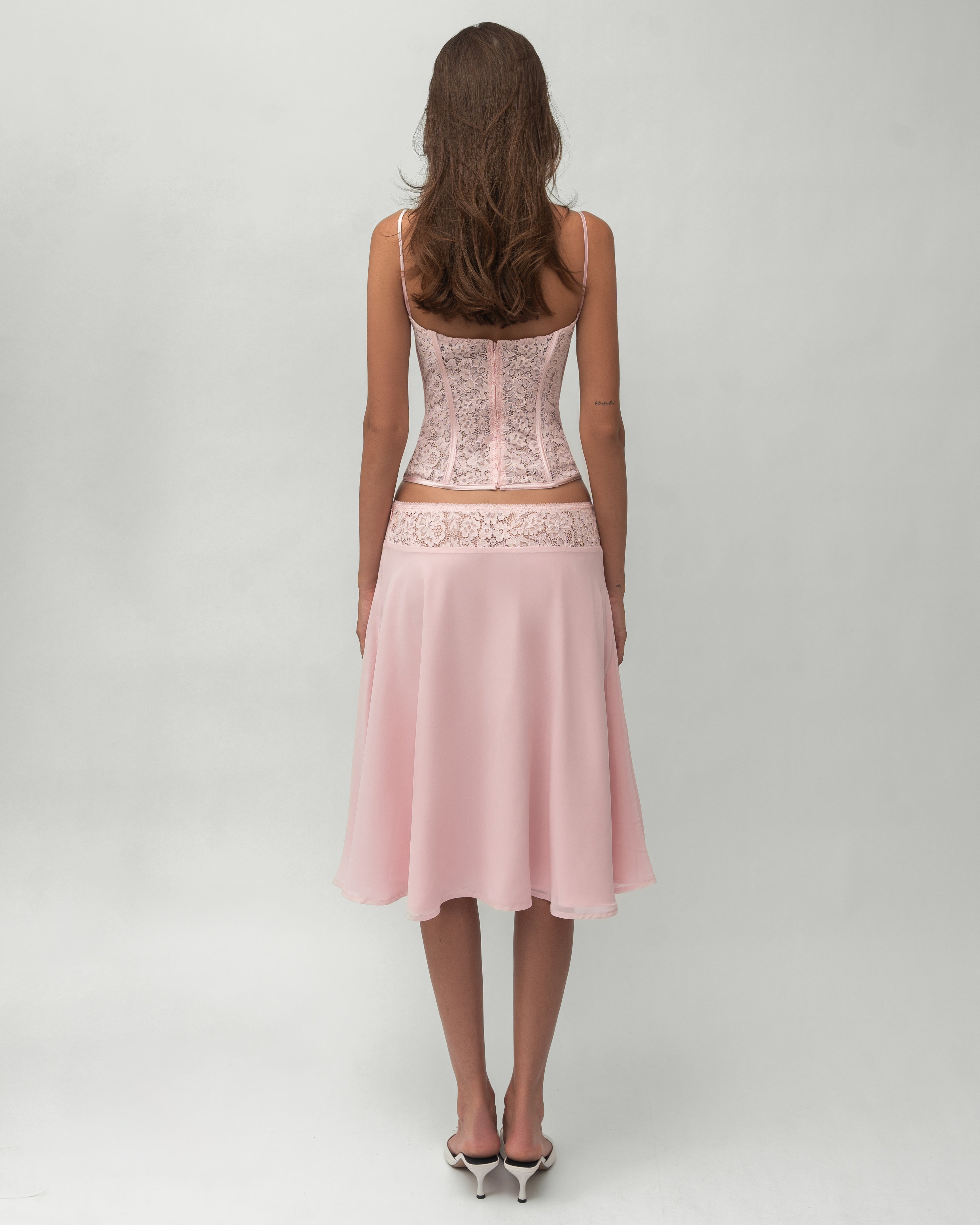 Bloom Skirt and Top Set - Pink