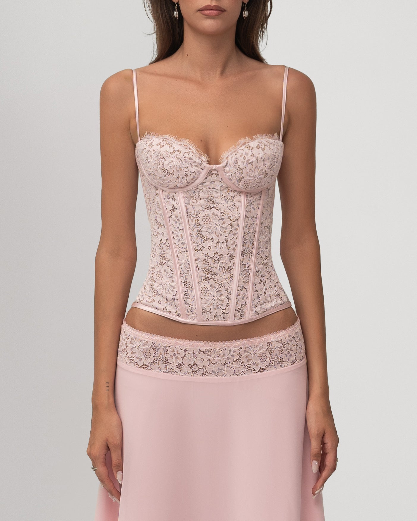 Bloom Skirt and Top Set - Pink