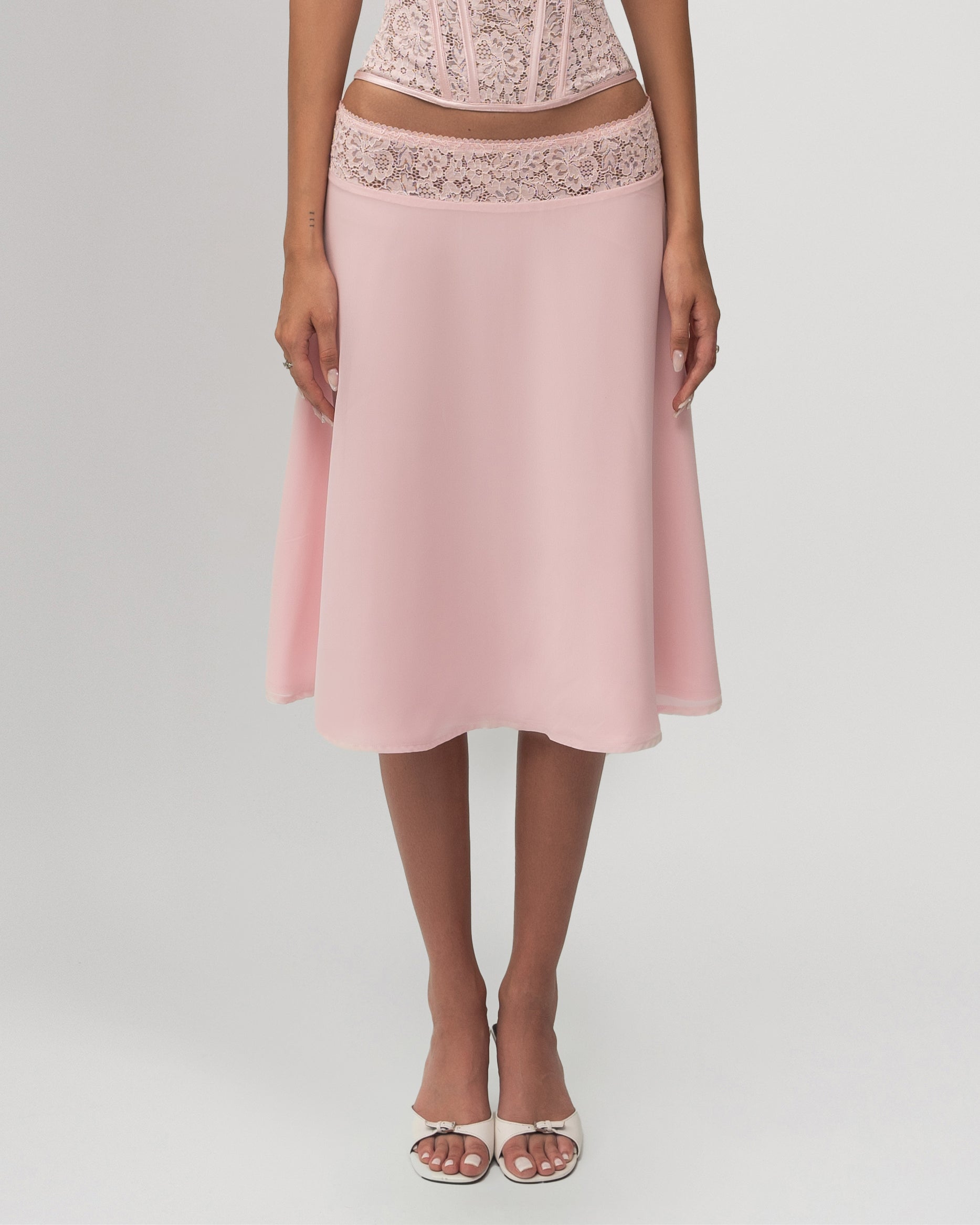 Bloom Skirt and Top Set - Pink