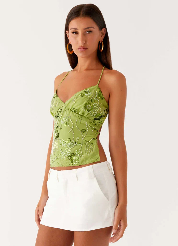 Kamilla Sequin Cami Top