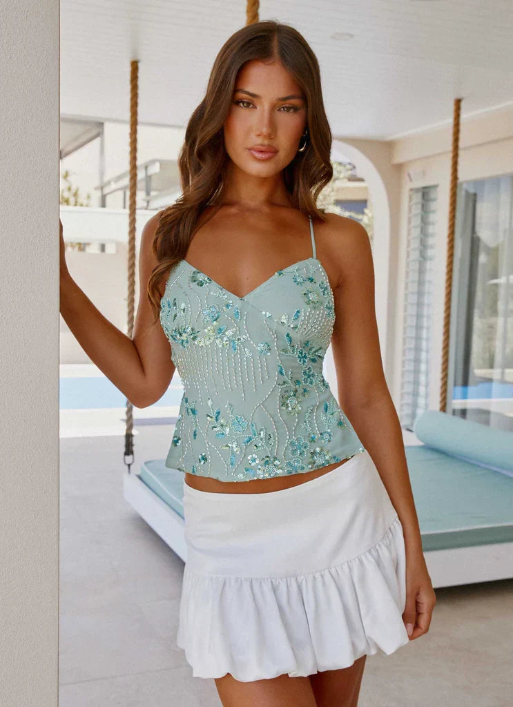 Kamilla Sequin Cami Top