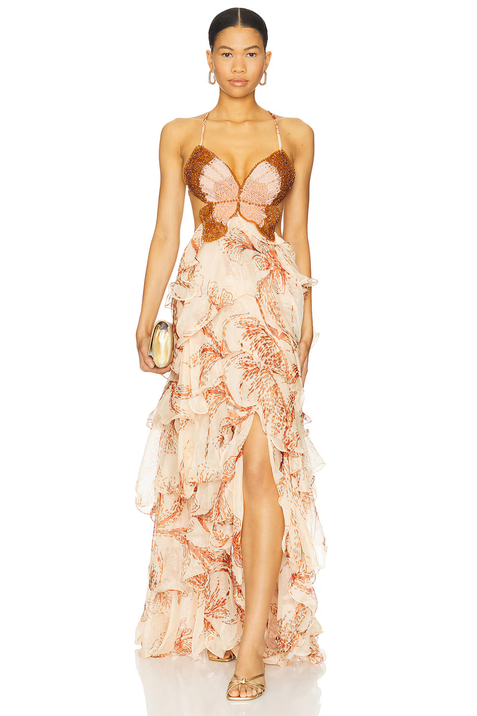 Sunset Butterfly Maxi Dress