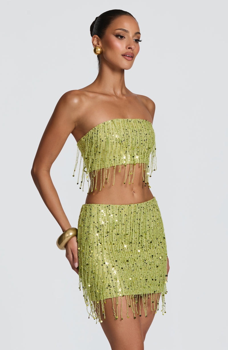Blaise Mini Skirt - Olive Green
