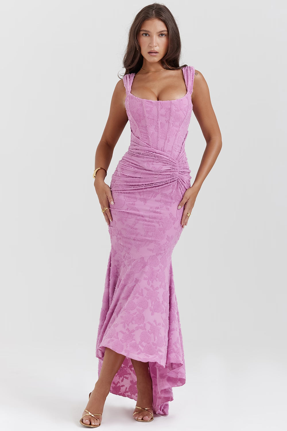 Bell floral maxi dress