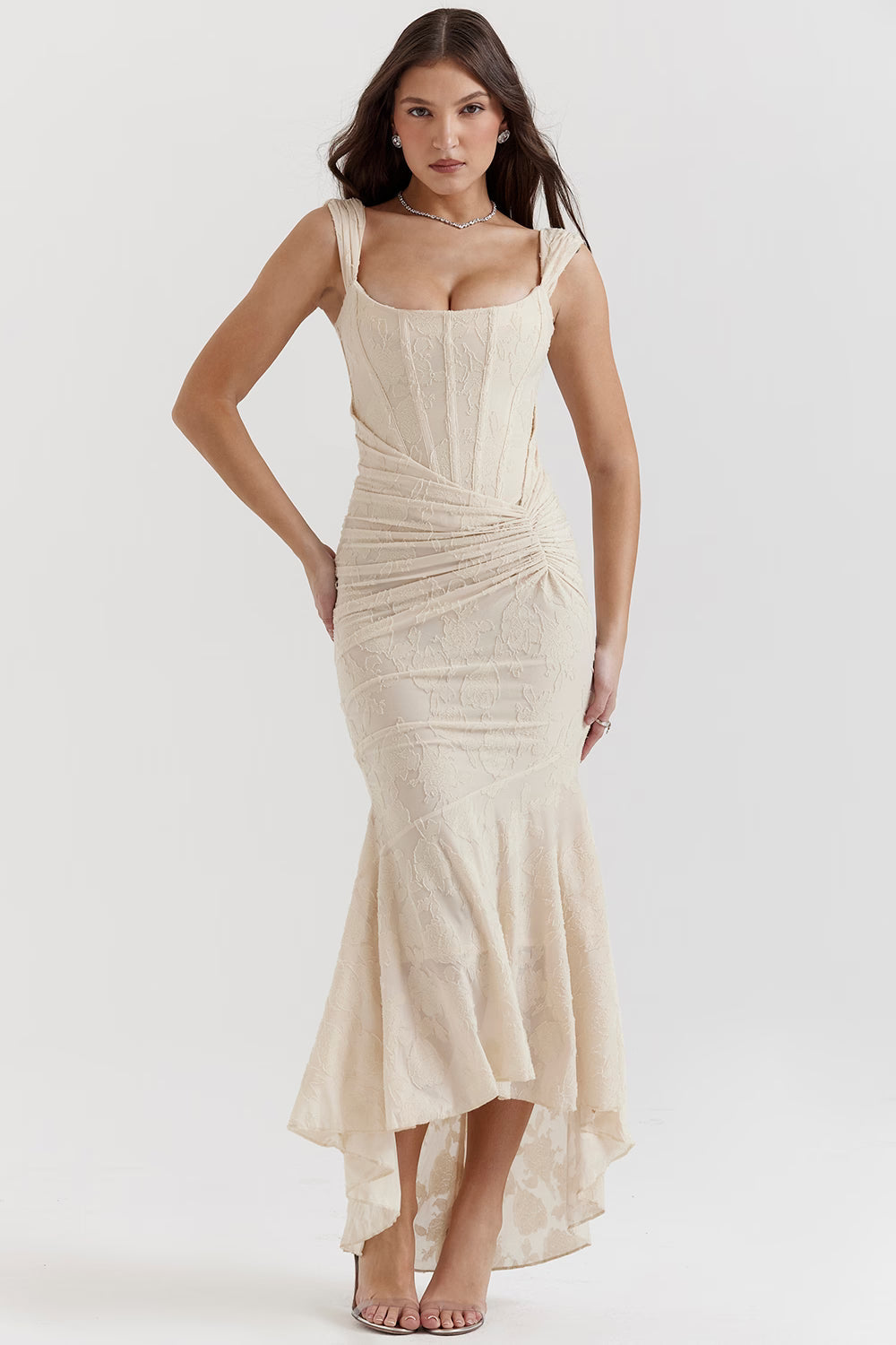 Bell floral maxi dress