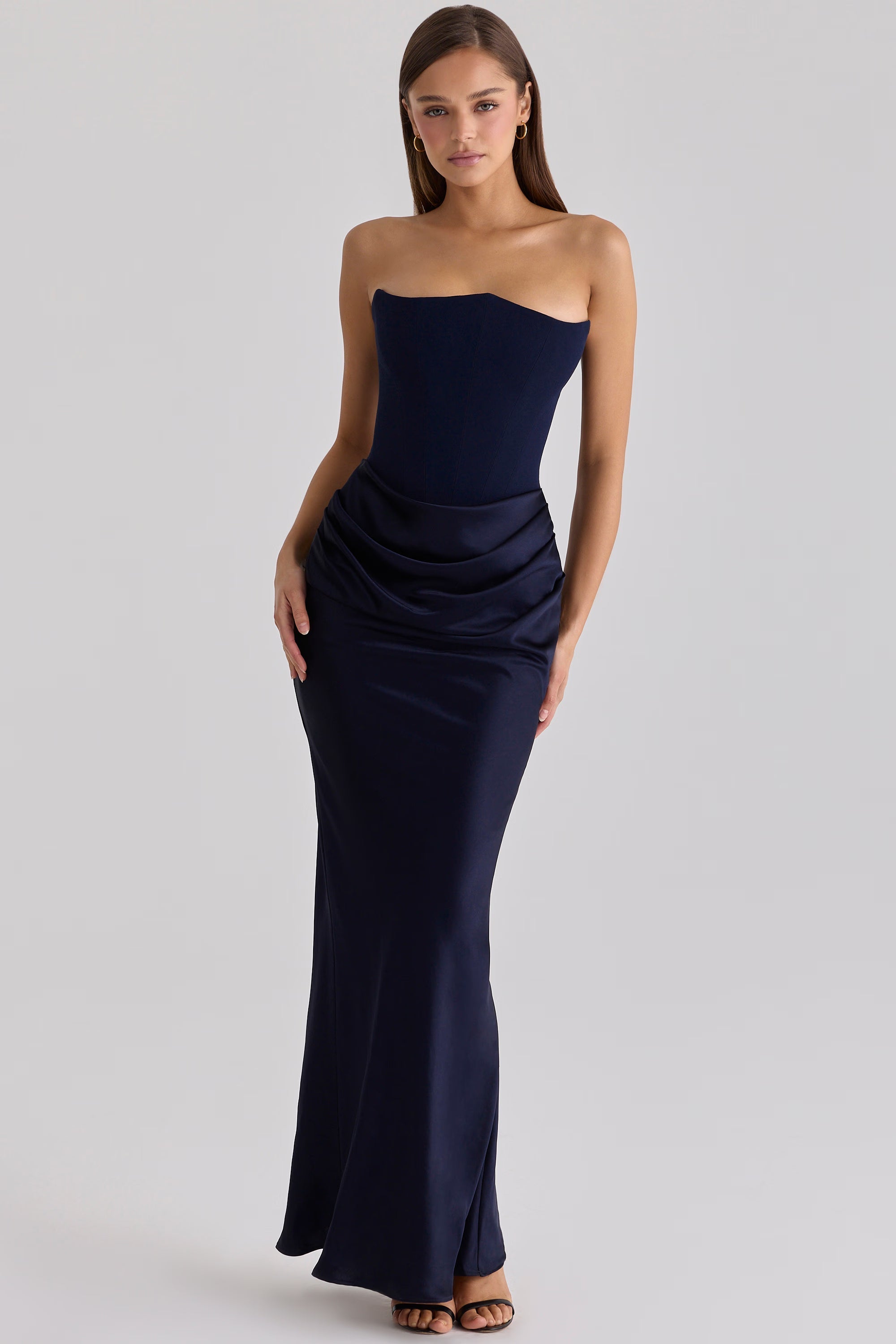 Strapless Corset Maxi Dress