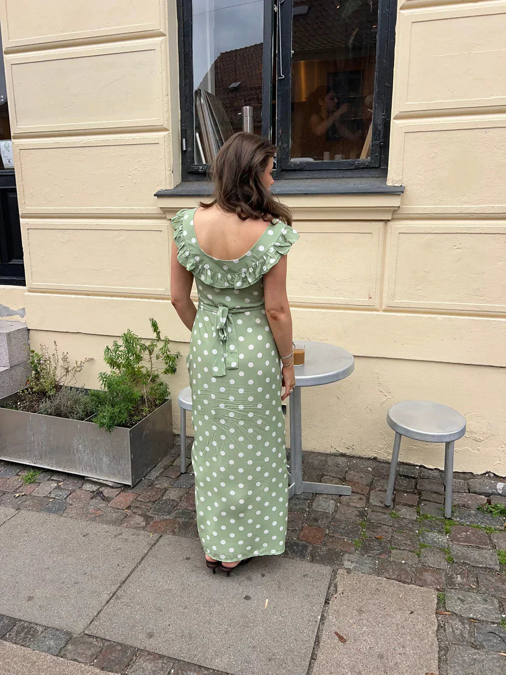 Luna dress with polka dots