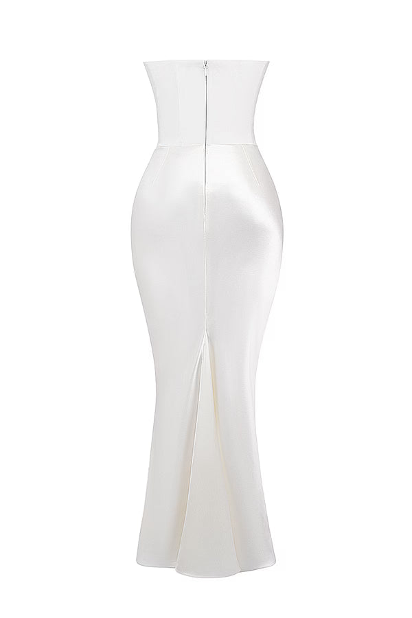 Strapless Corset Maxi Dress