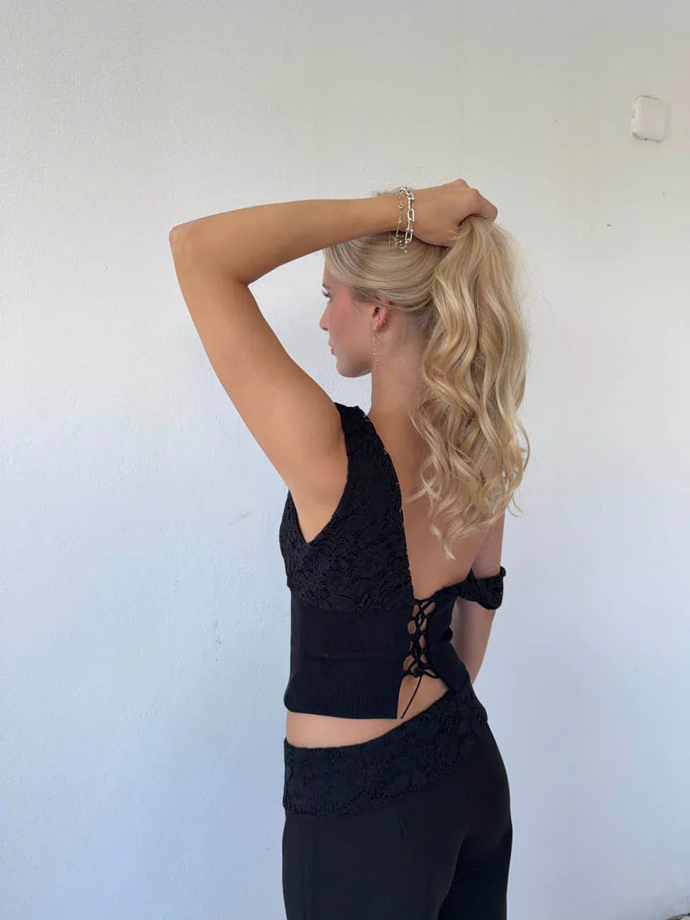 Kimmie polka dotted top