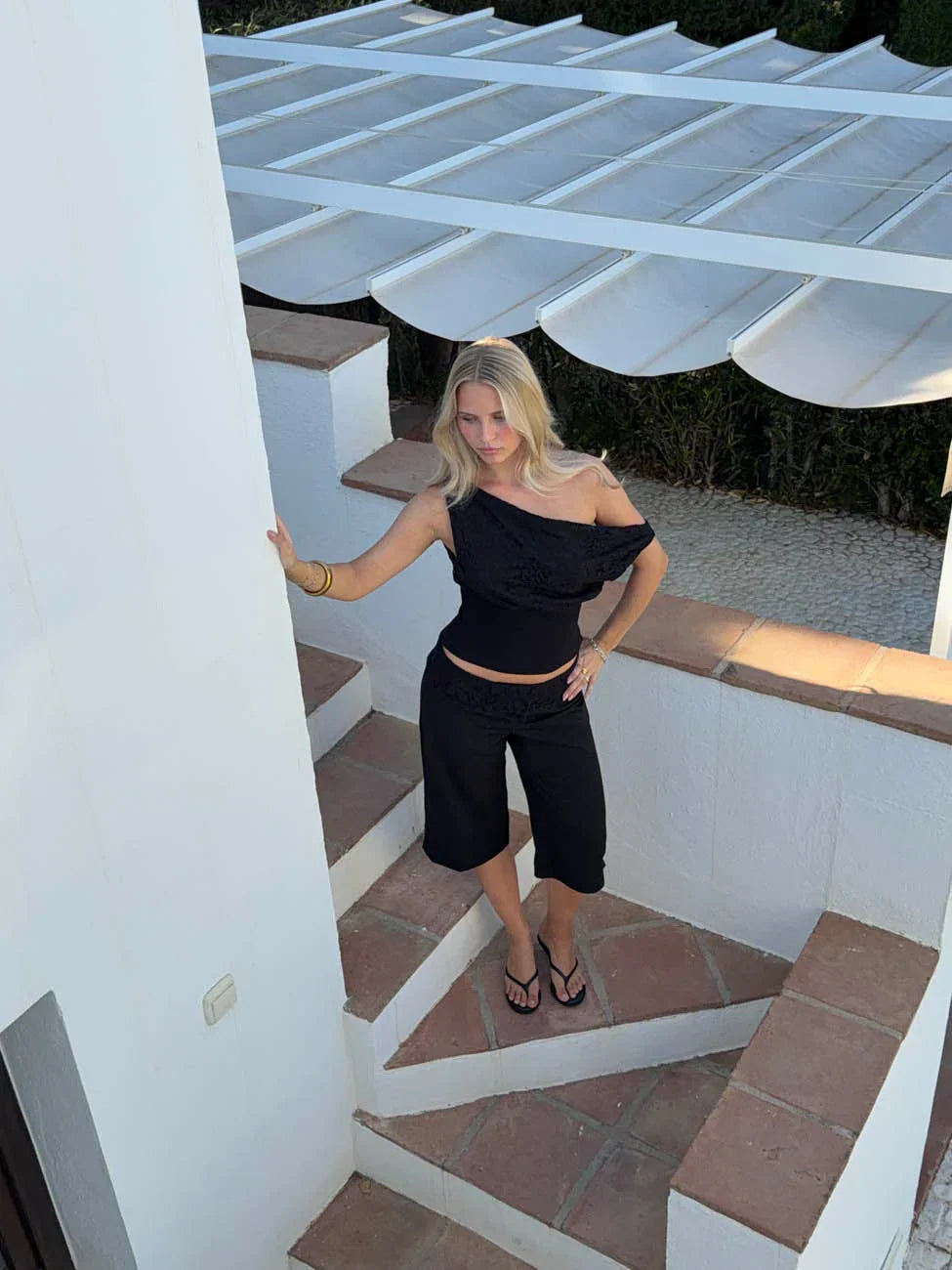 Kimmie polka dotted top