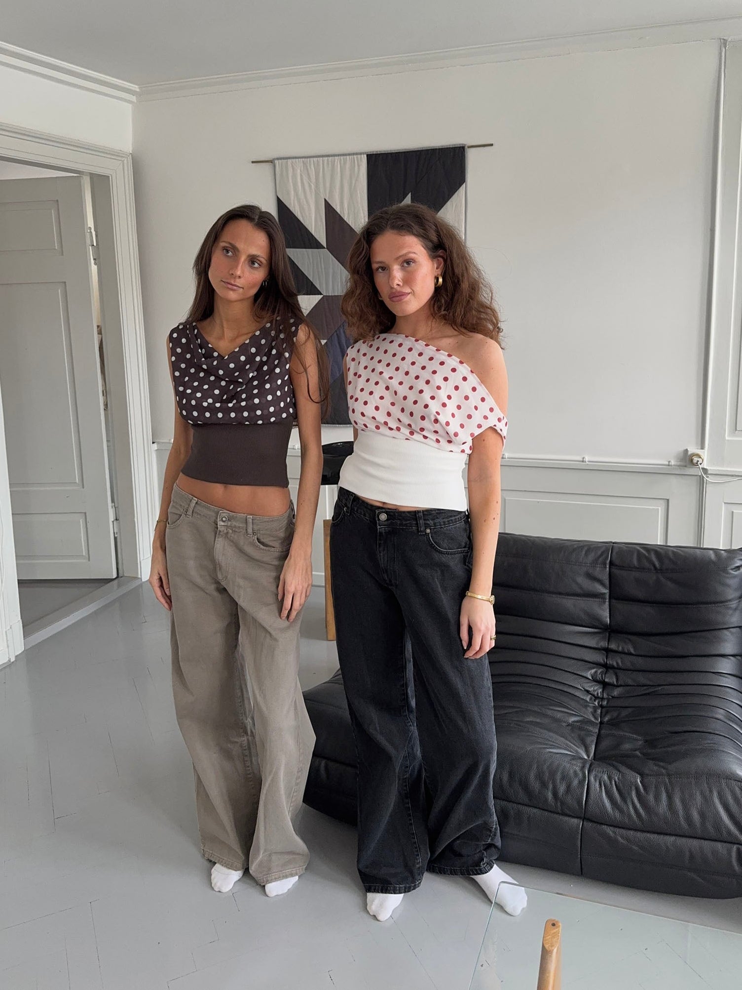 Kimmie polka dotted top