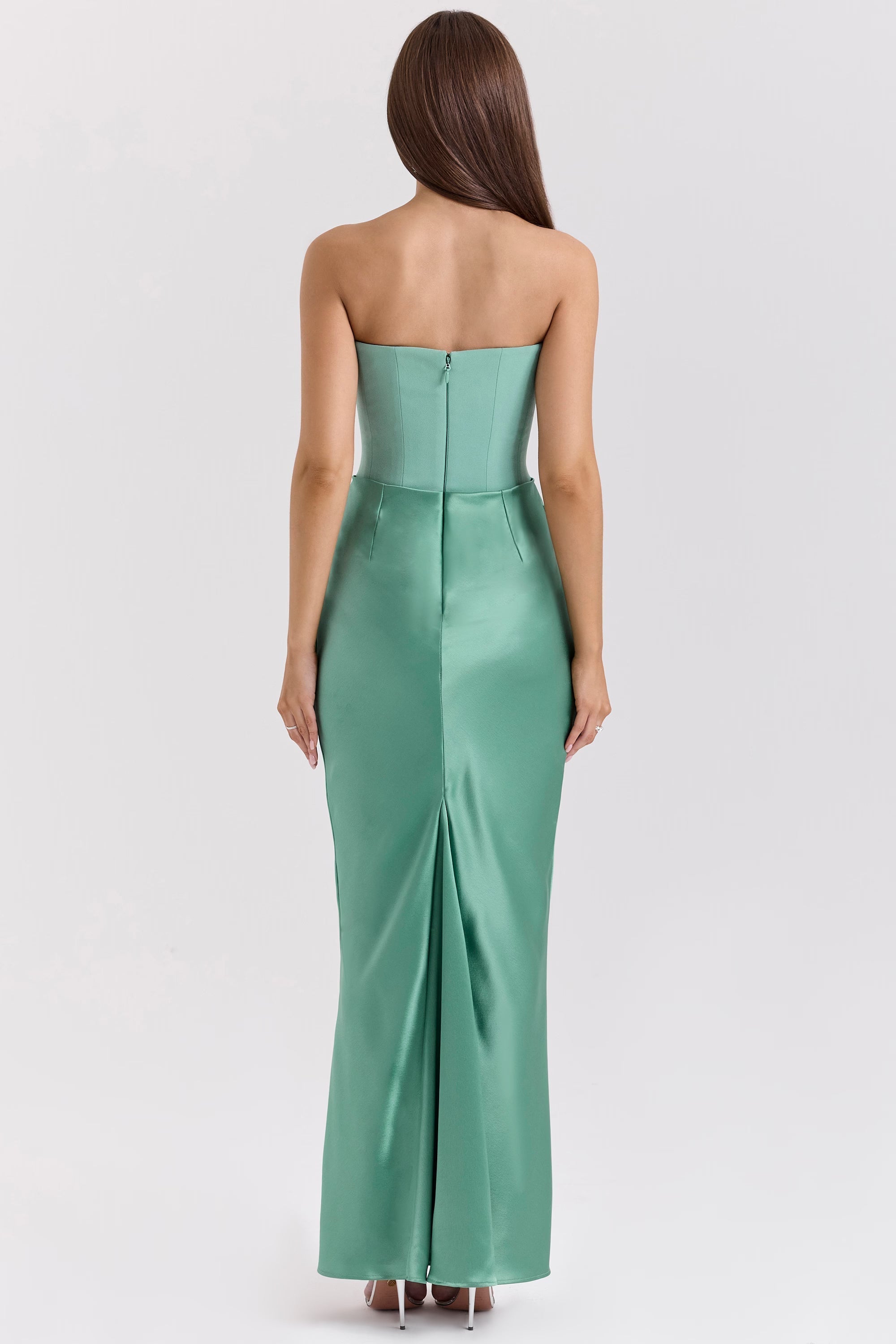 Strapless Corset Maxi Dress