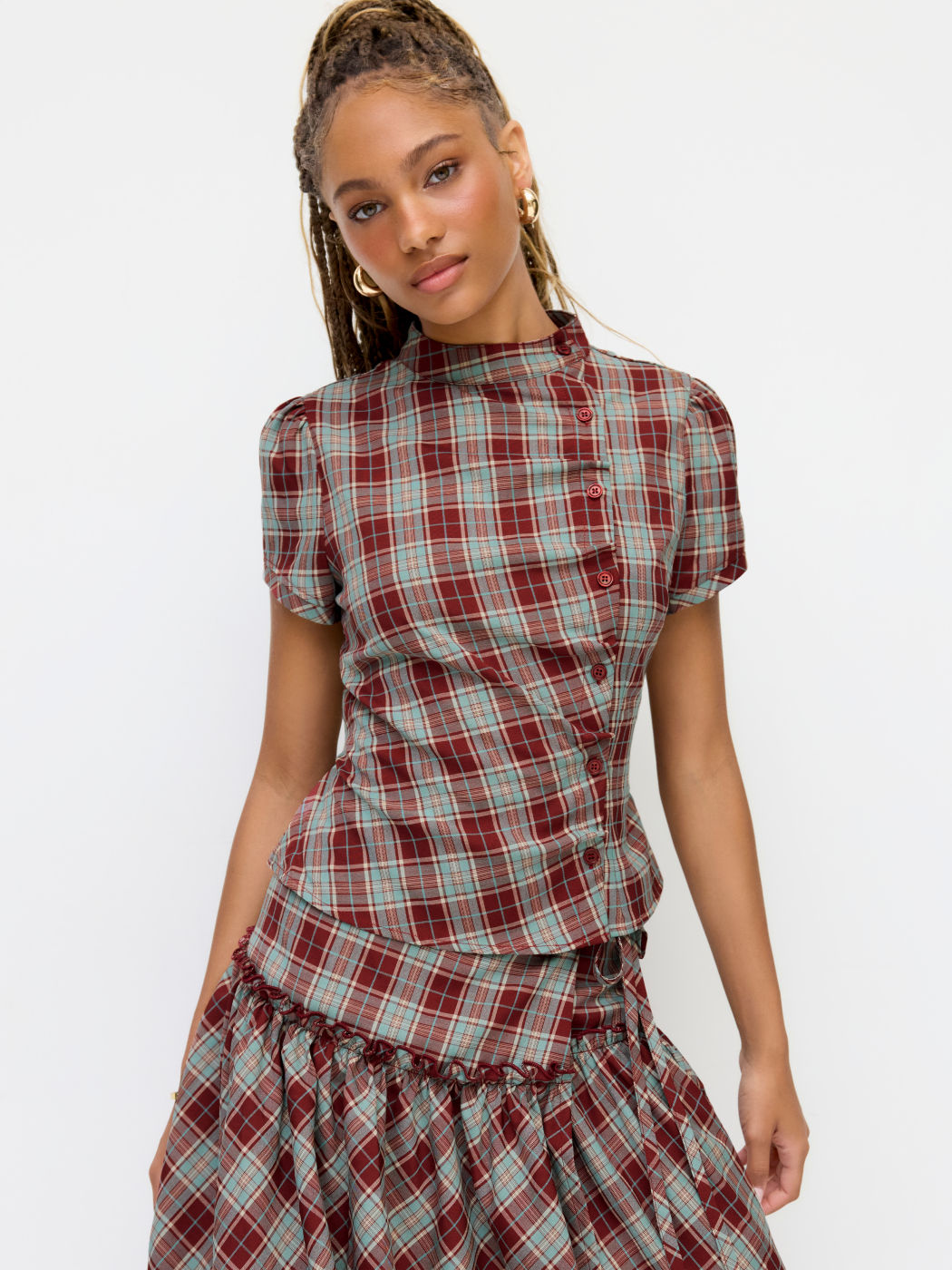 Jessie Plaid Blouse