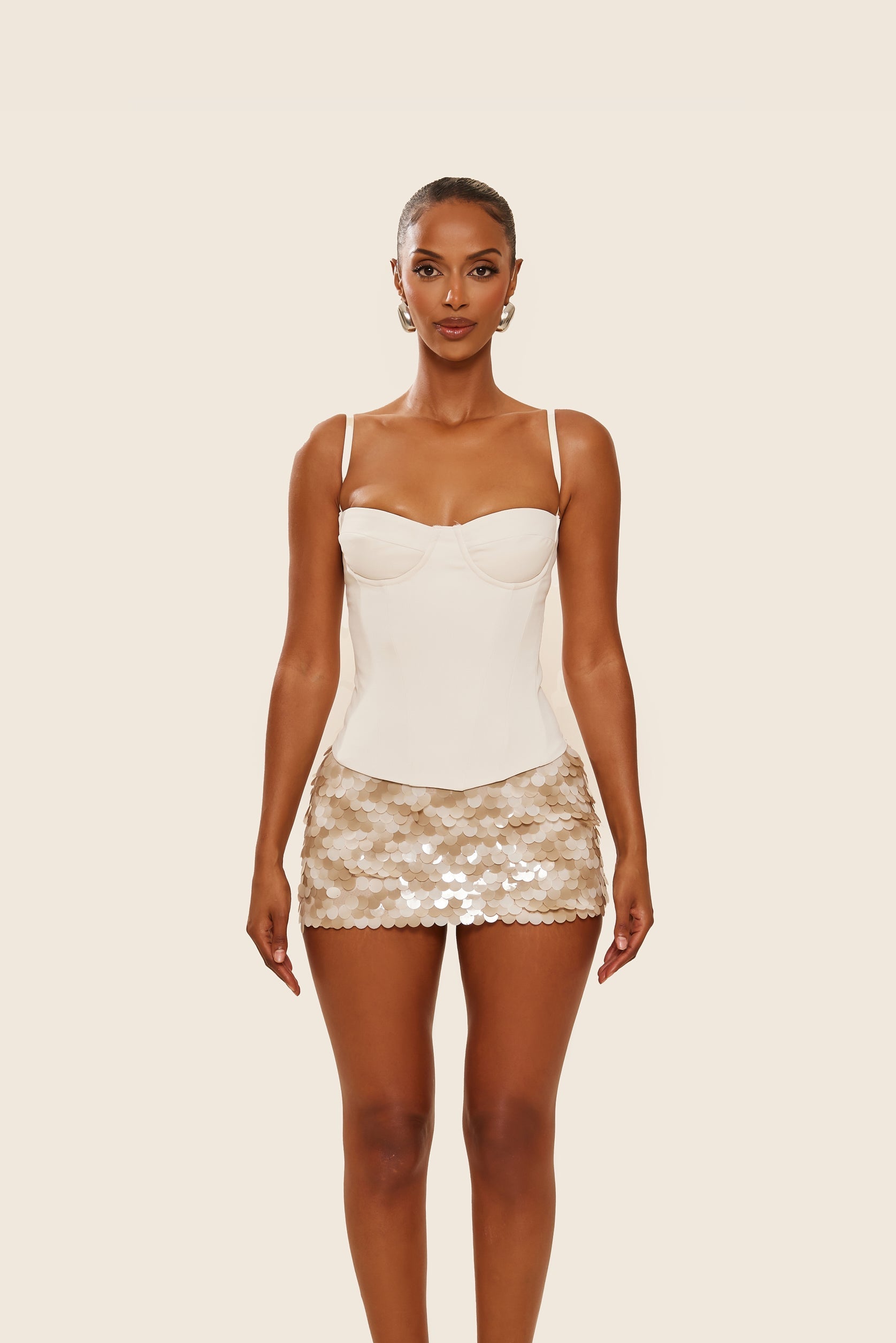Shimmi Skirt - Stone