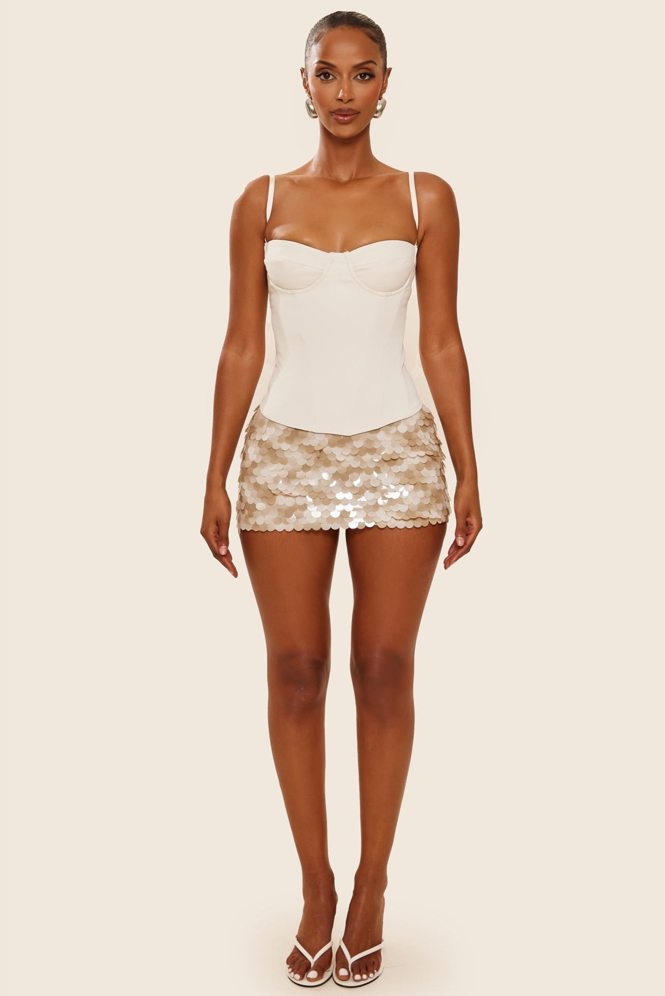 Shimmi Skirt - Stone