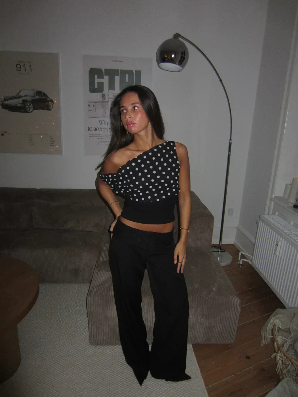 Kimmie polka dotted top