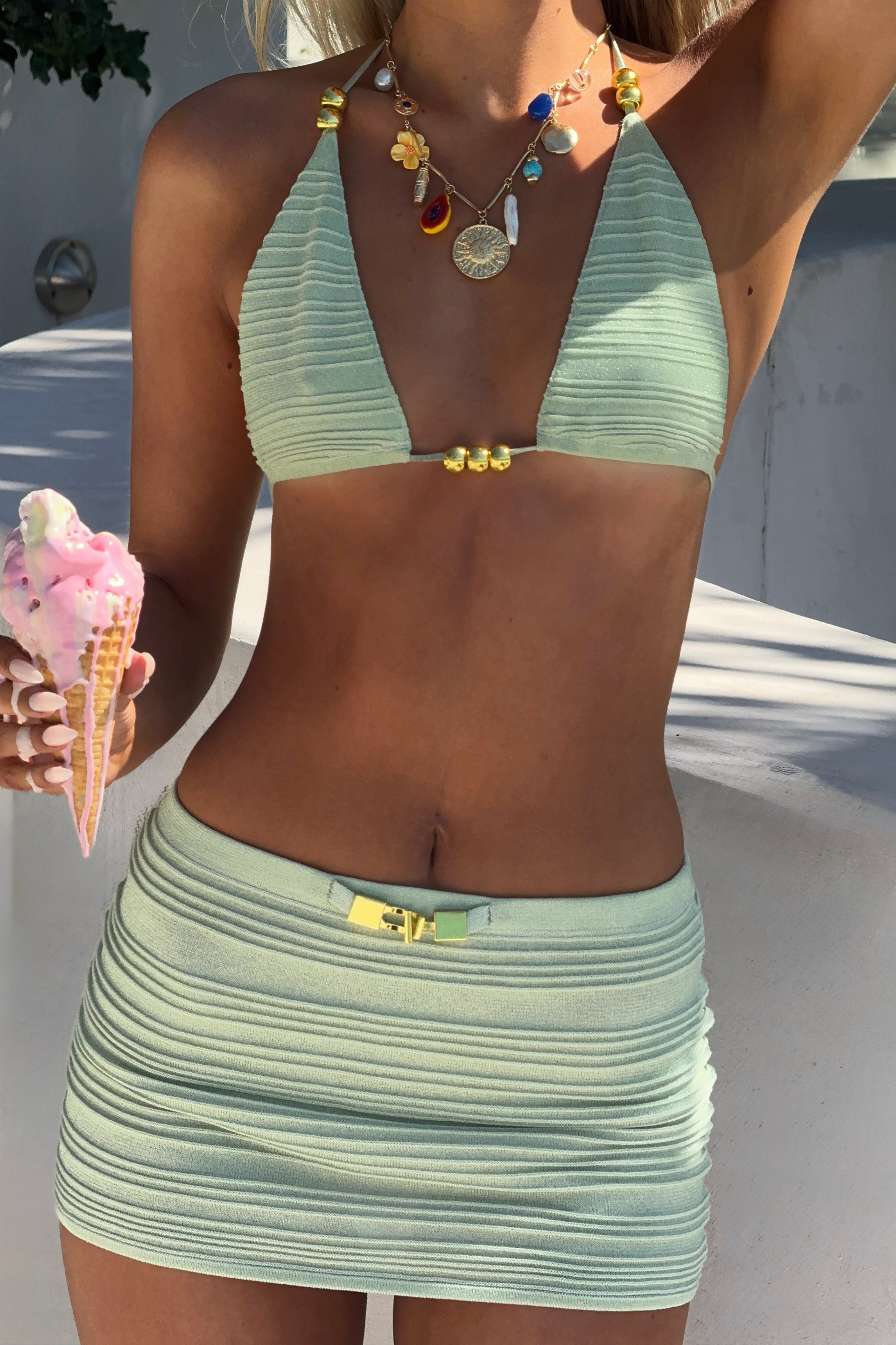 Kendall Mini Skirt - Pistachio