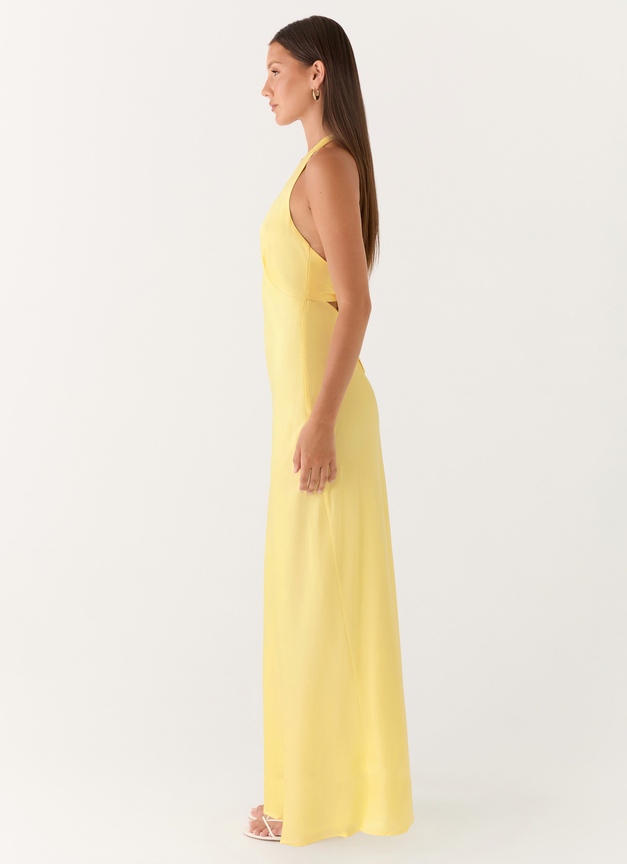 Heavy Hearted Satin Maxi Dress