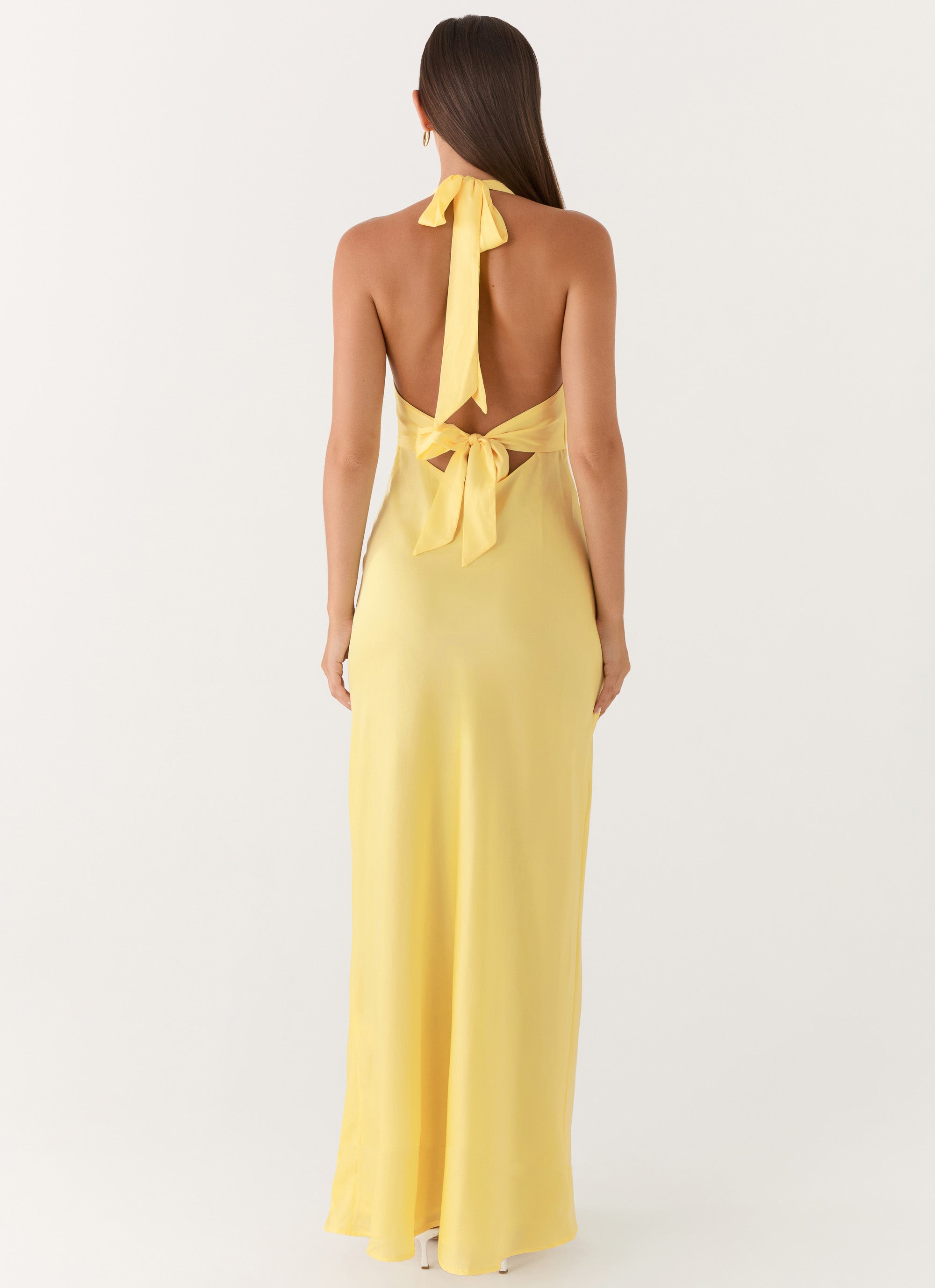 Heavy Hearted Satin Maxi Dress