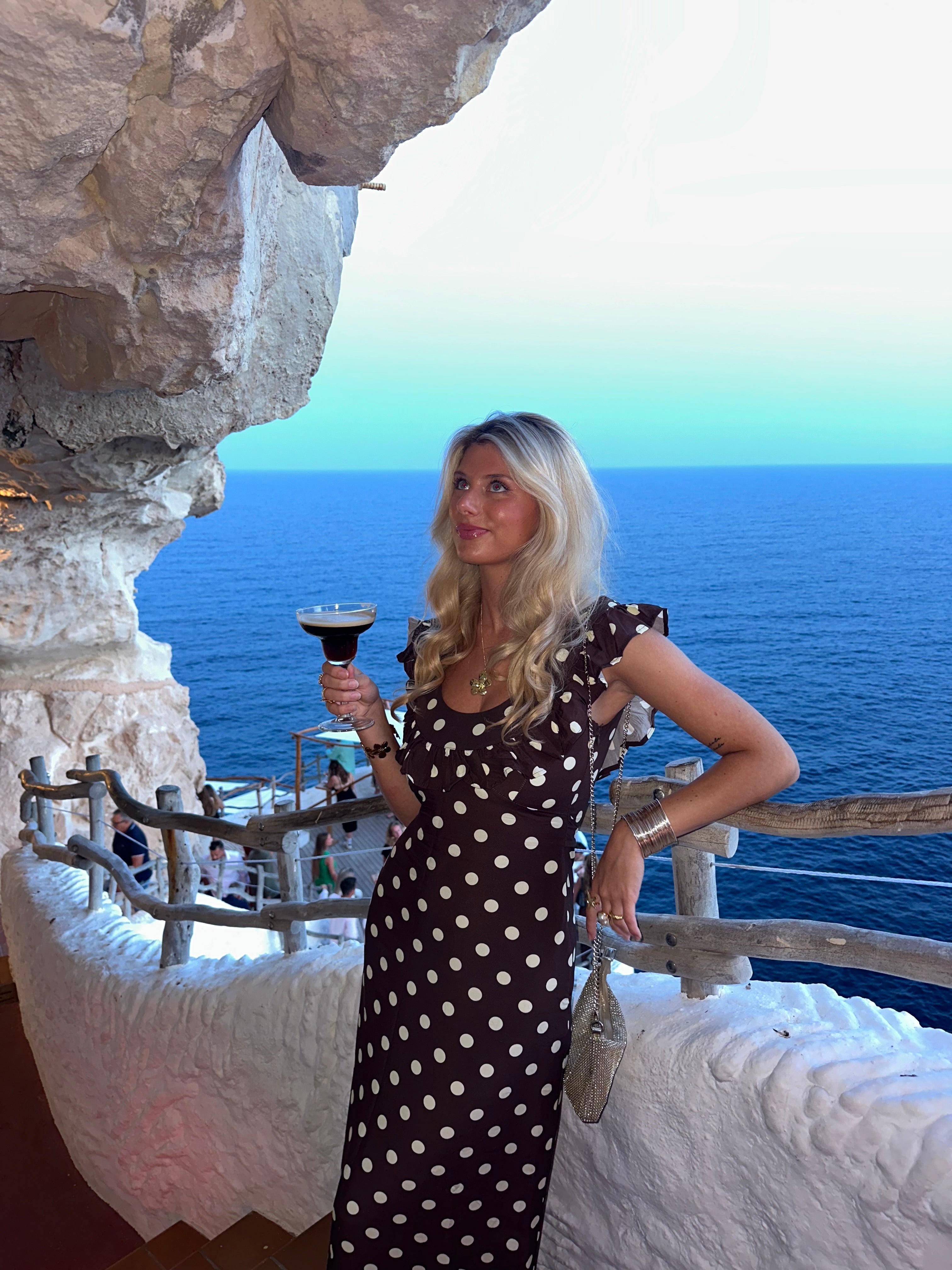 Luna dress with polka dots