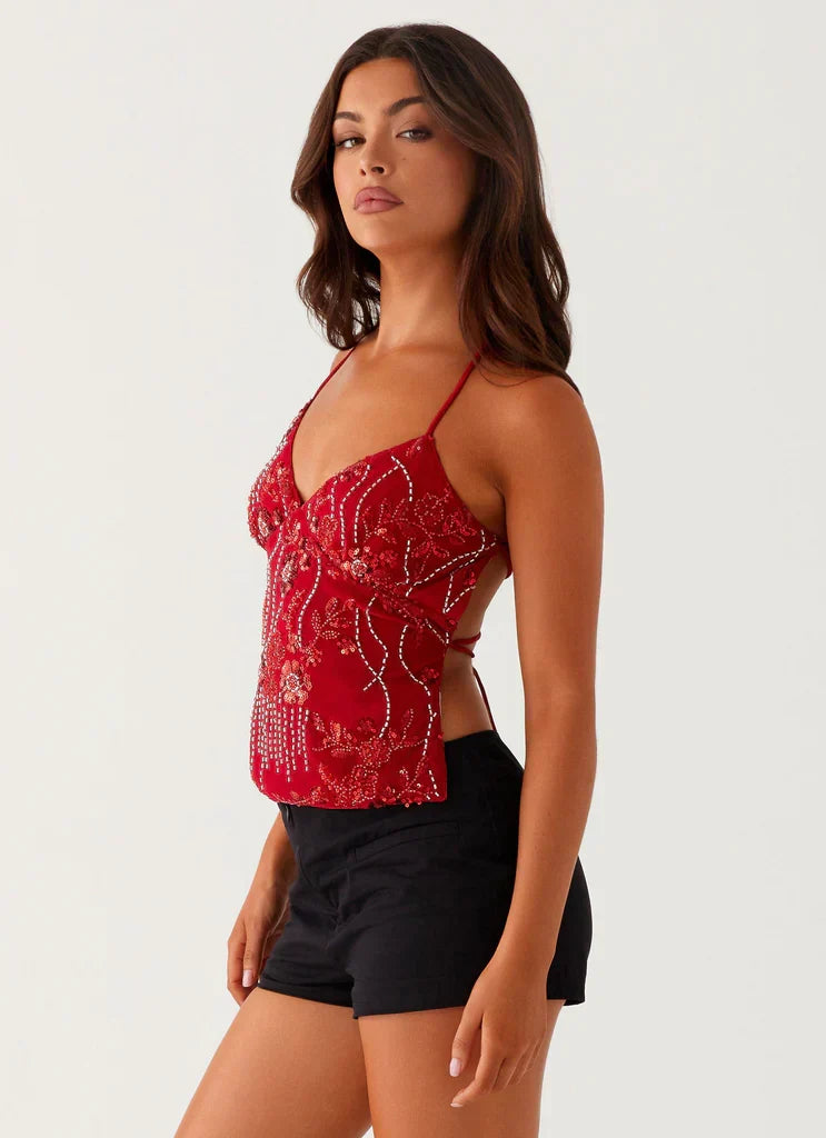 Kamilla Sequin Cami Top