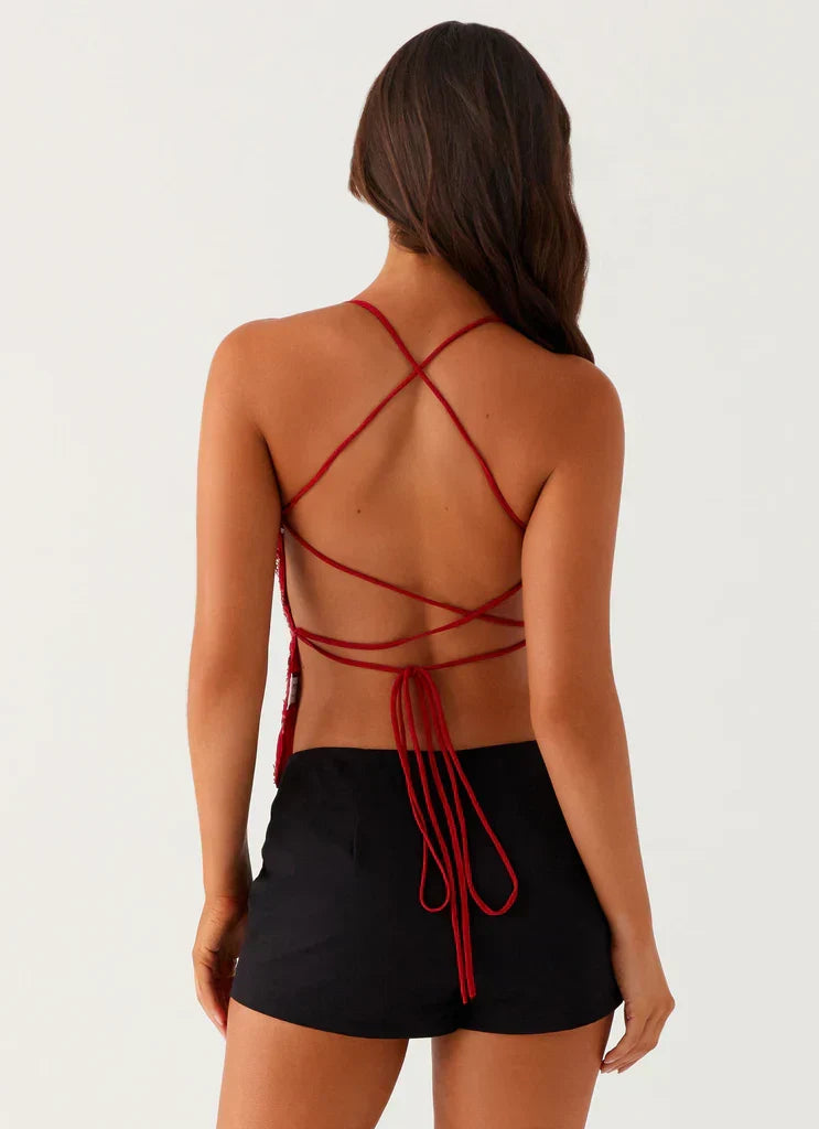 Kamilla Sequin Cami Top