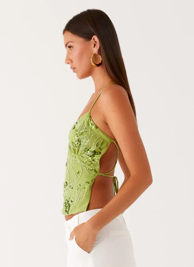 Kamilla Sequin Cami Top