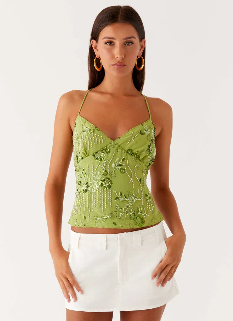 Kamilla Sequin Cami Top