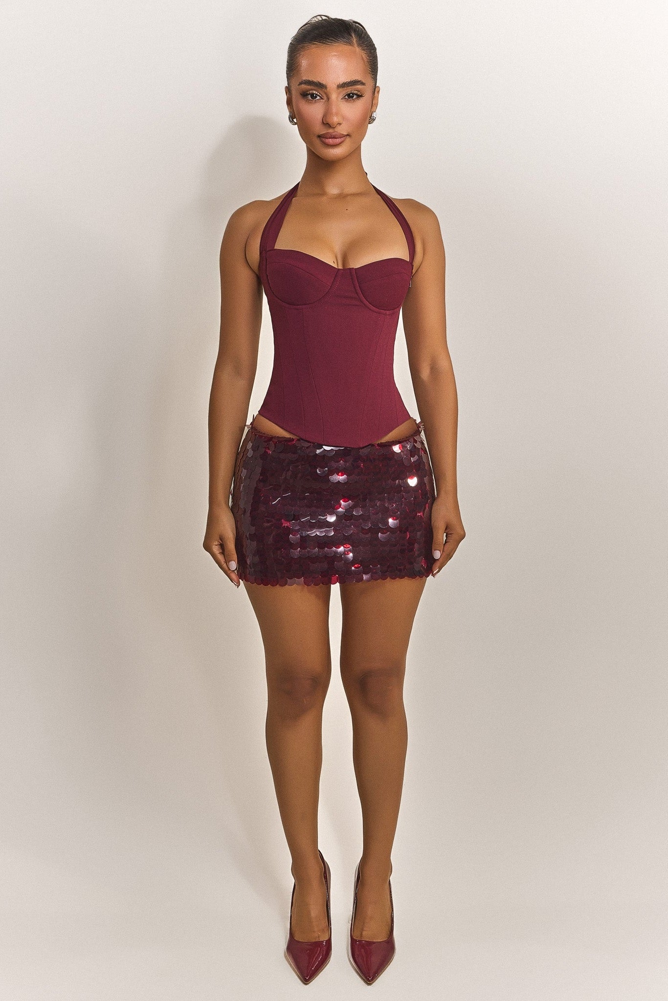 Shimmi Skirt - Red