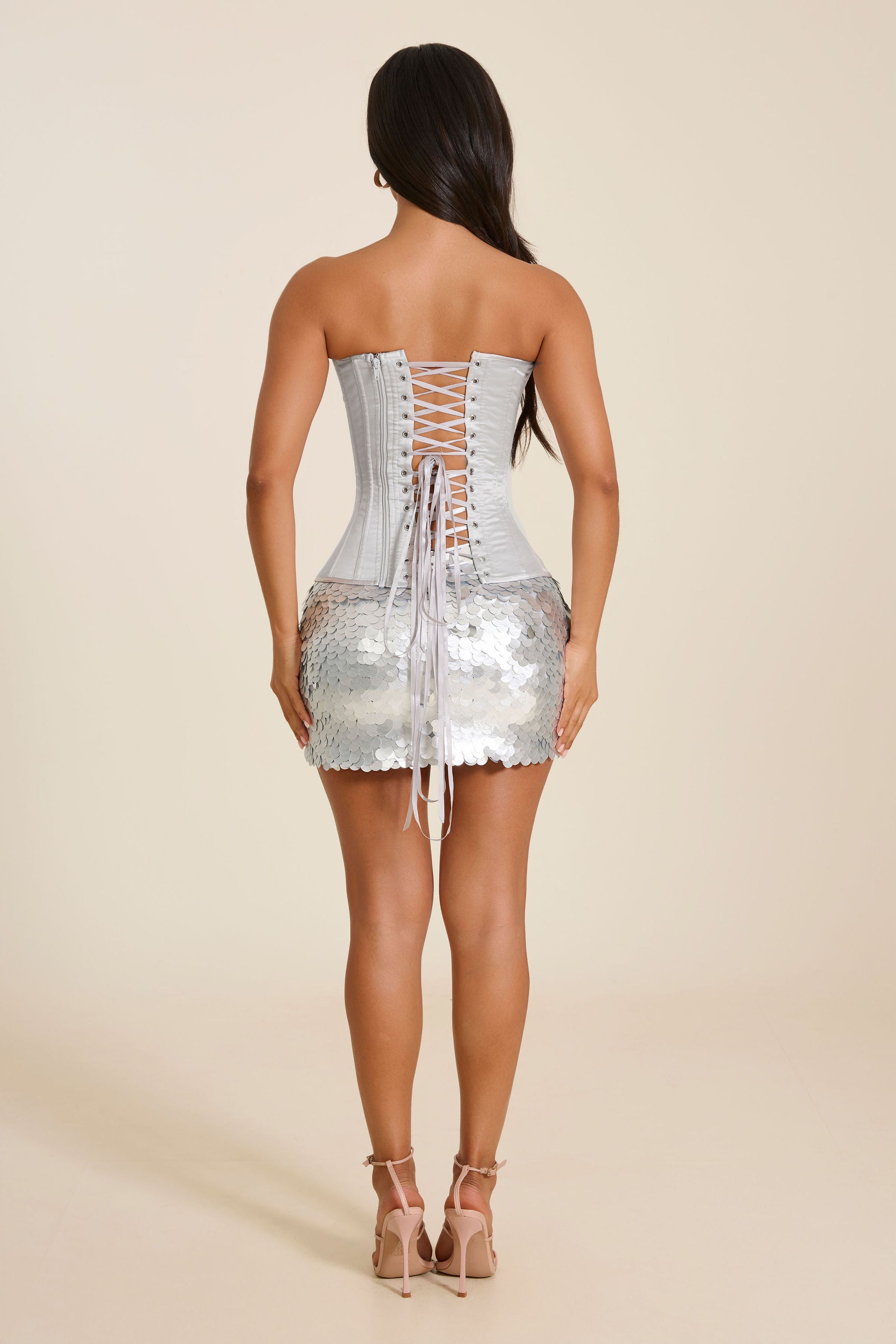 Shimmi Skirt - Silver
