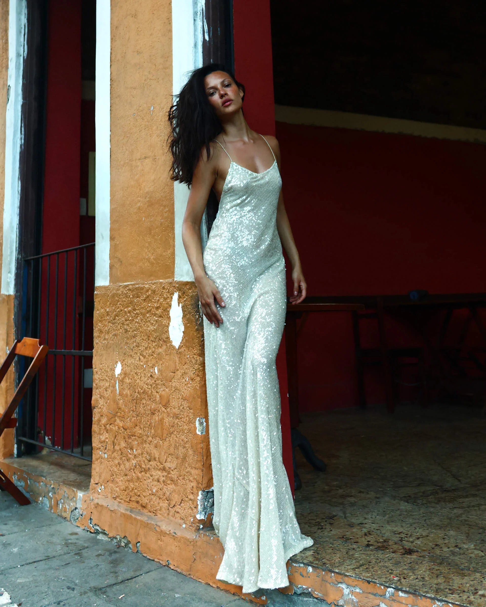 Olivia Sequin Maxi Dress