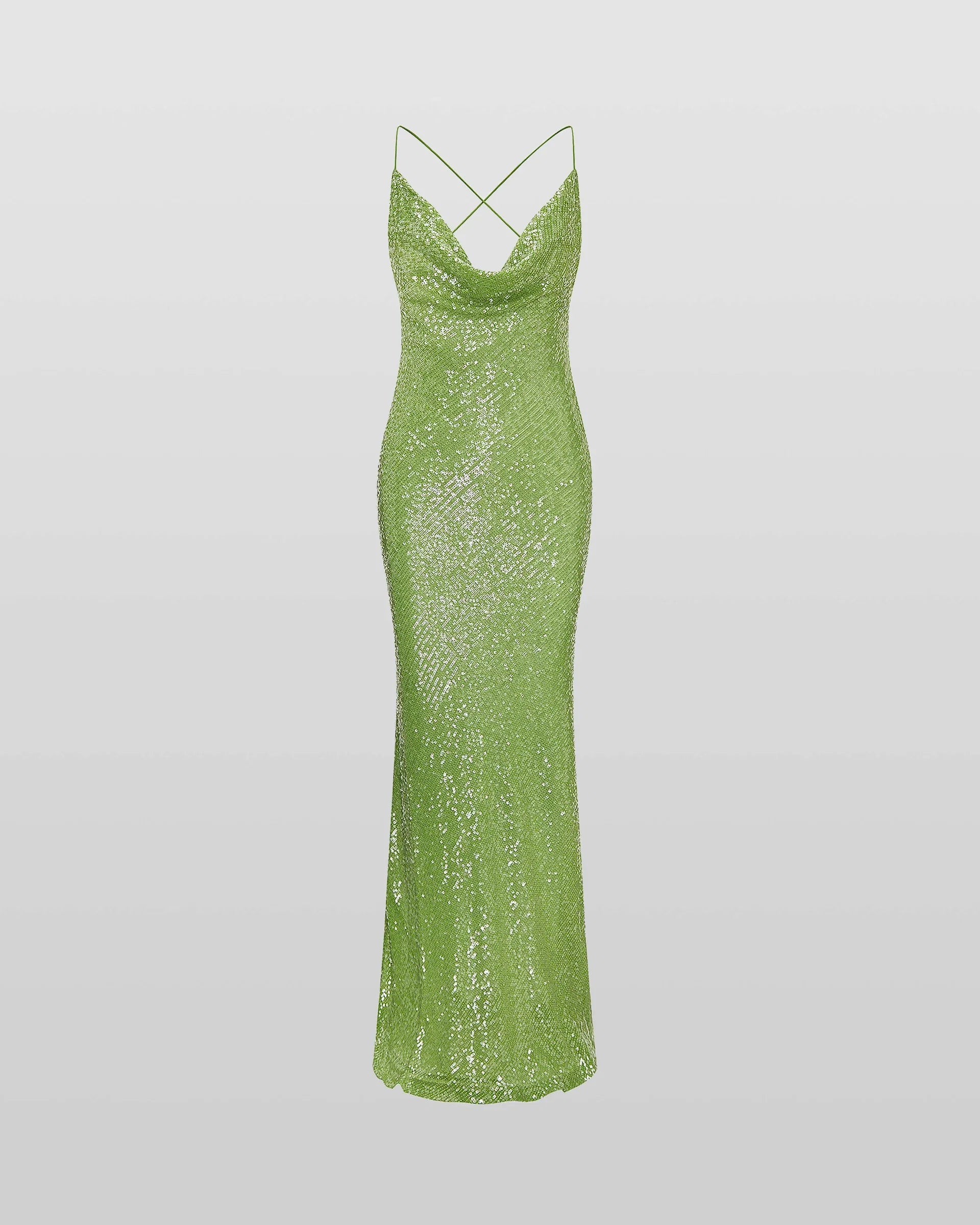 Gaia Green Maxi Dress