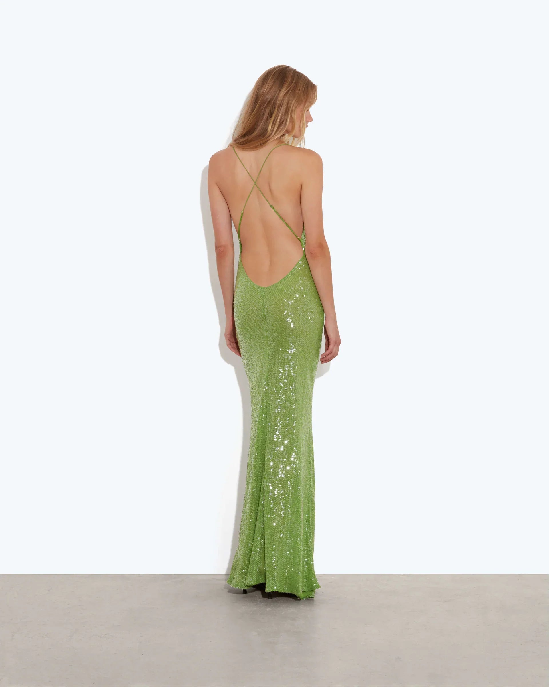 Gaia Green Maxi Dress