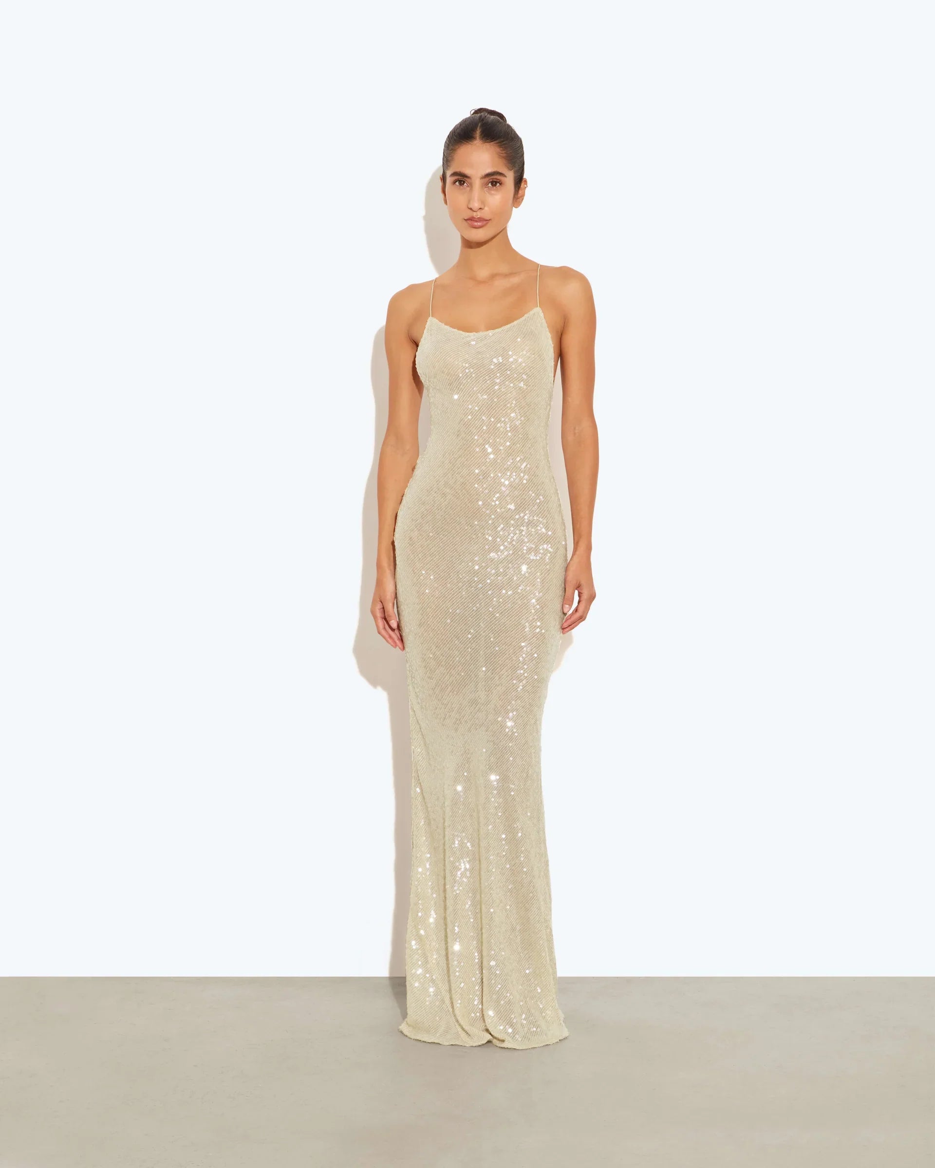 Olivia Sequin Maxi Dress