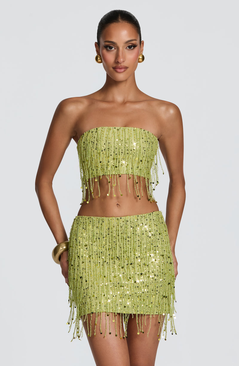 Blaise Mini Skirt - Olive Green