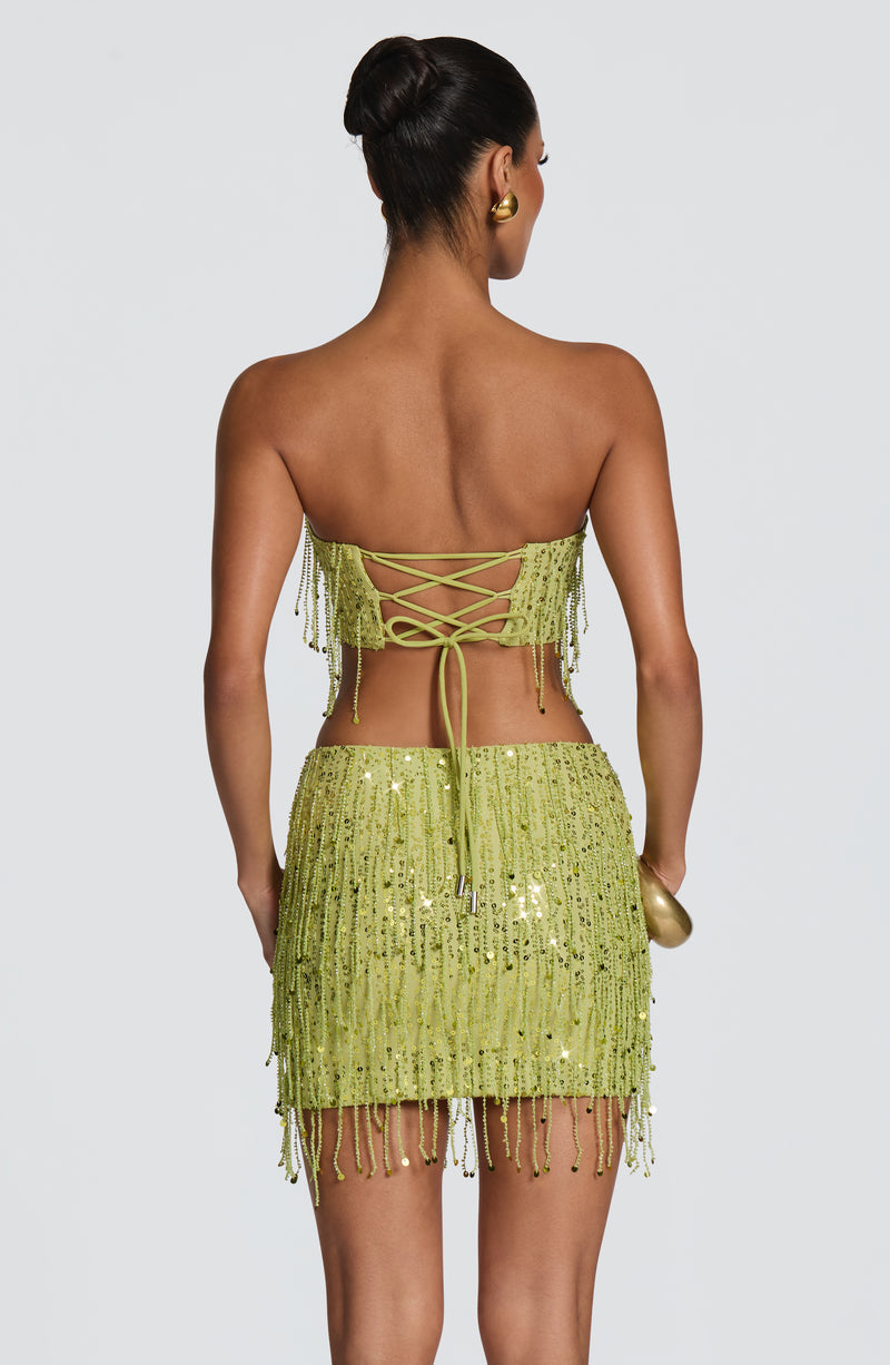 Blaise Mini Skirt - Olive Green