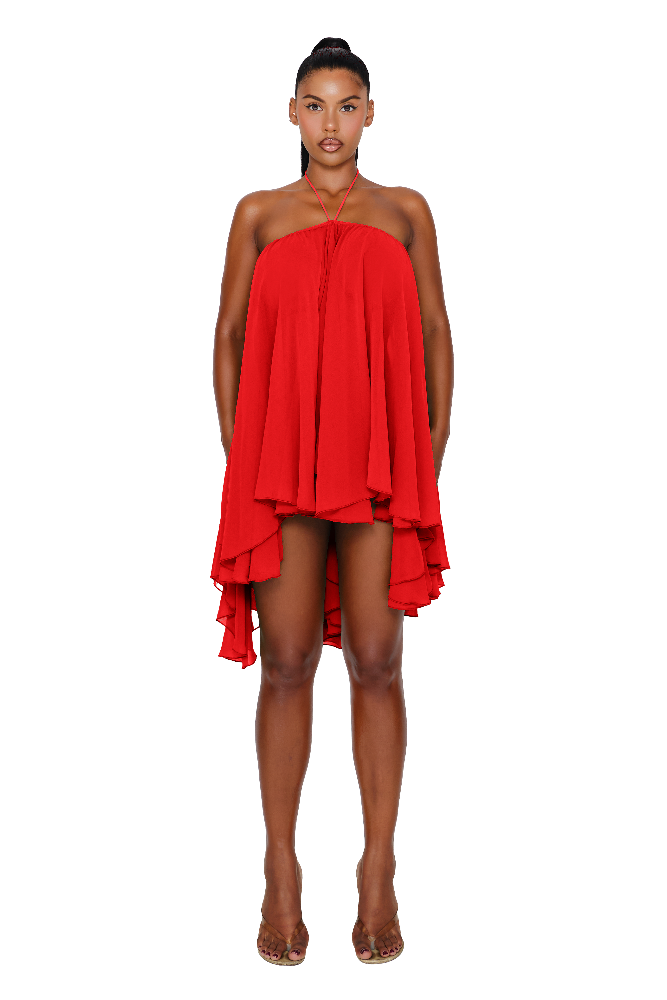 Thar Dress - Flame Red