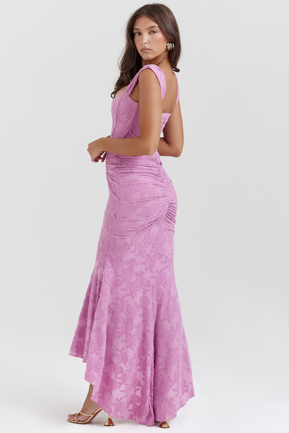 Bell floral maxi dress