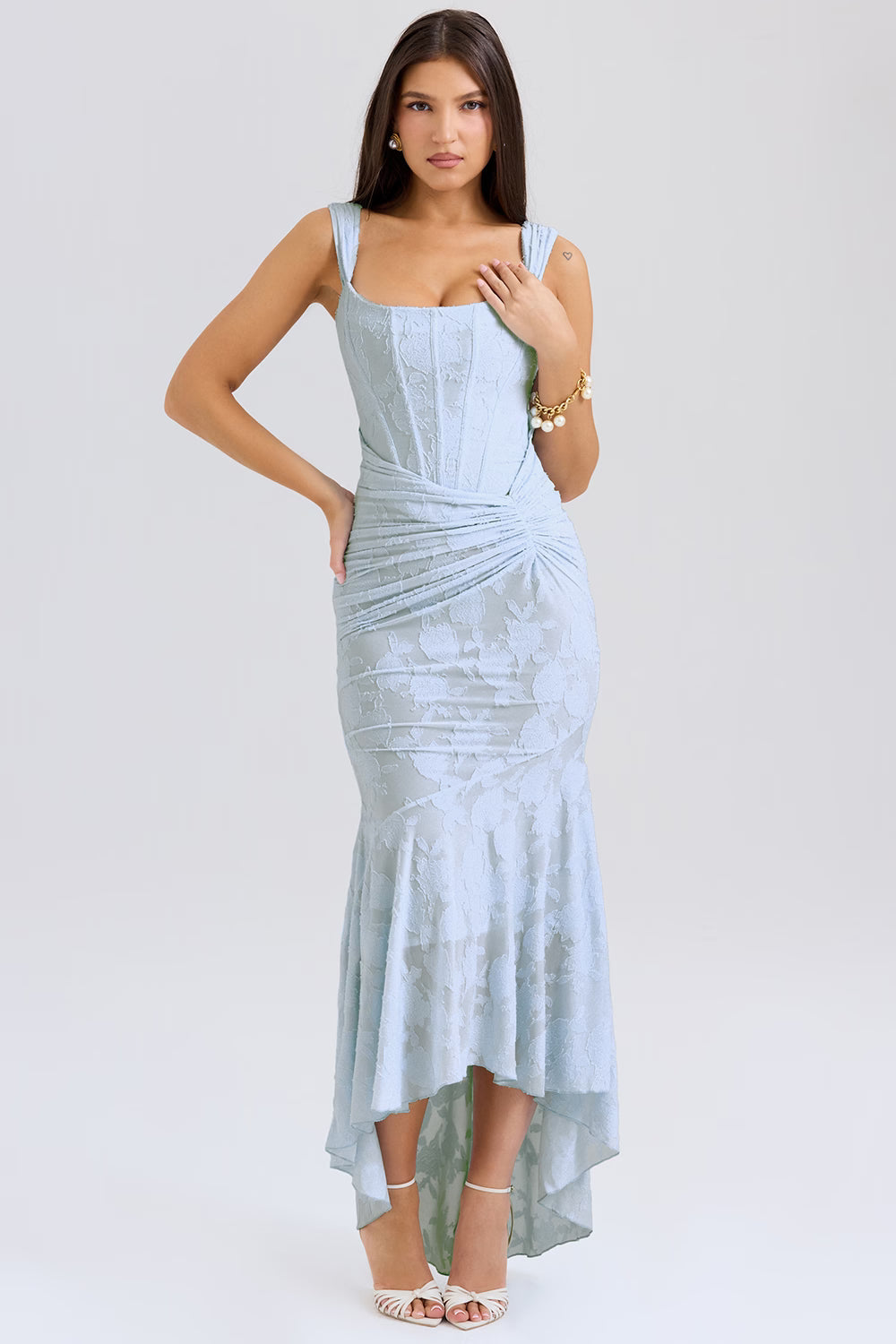 Bell floral maxi dress