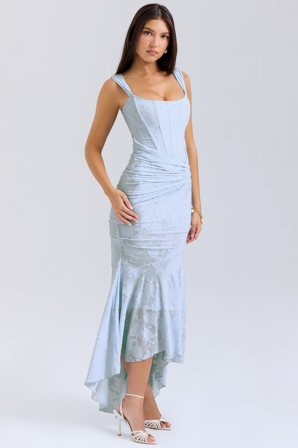Bell floral maxi dress