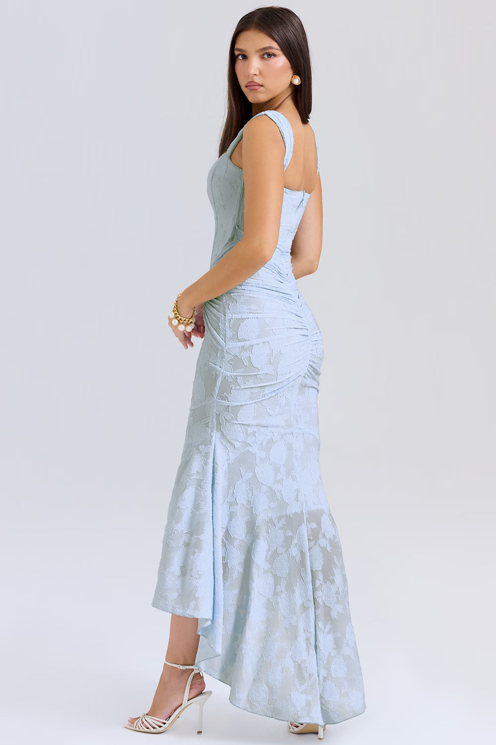 Bell floral maxi dress