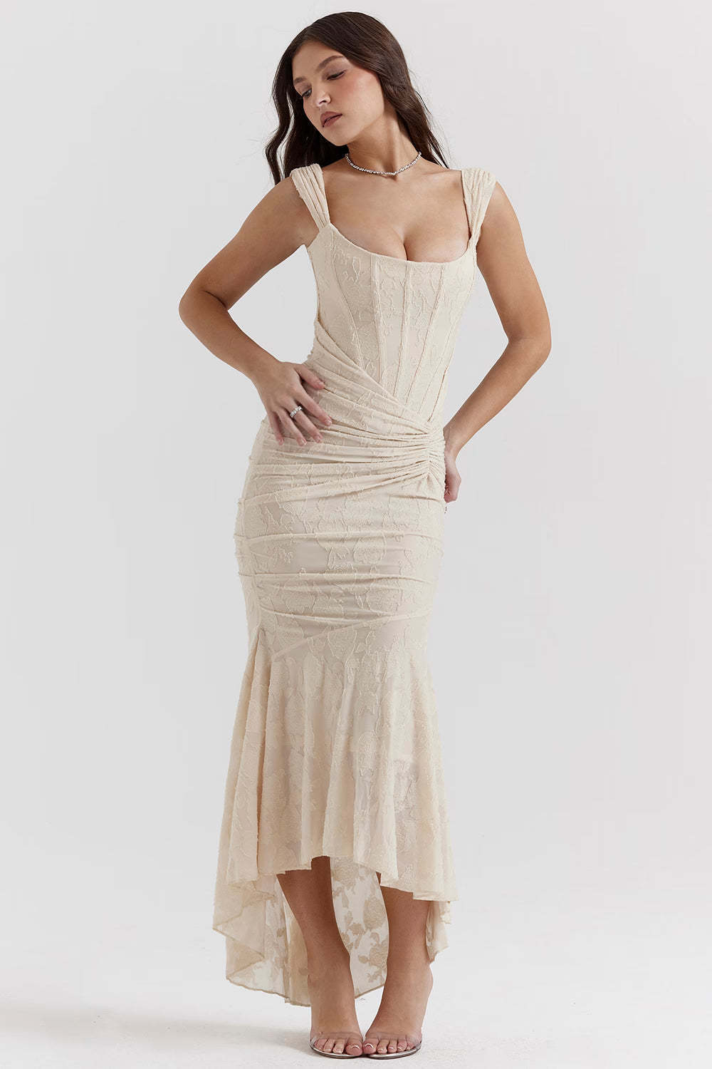 Bell floral maxi dress