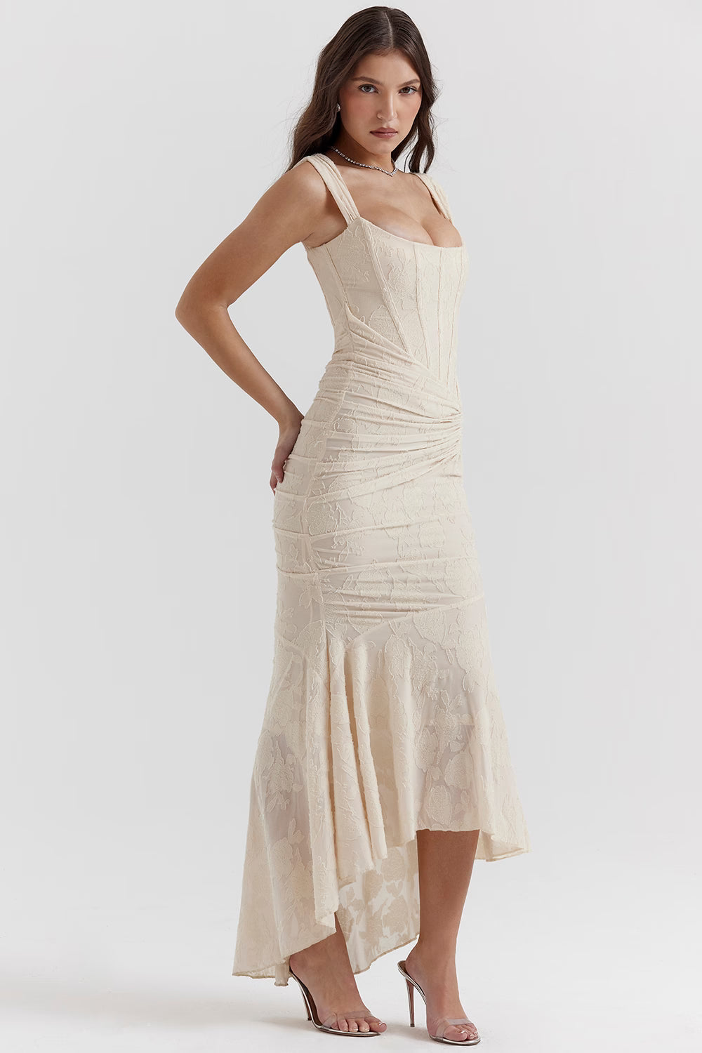 Bell floral maxi dress